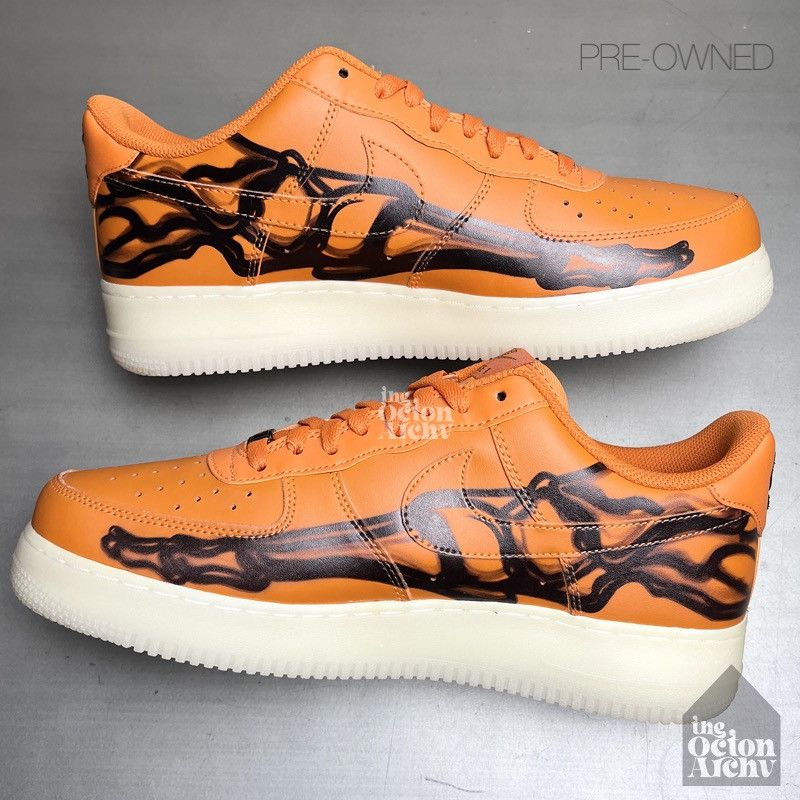 Nike 2020 Nike Air Force 1 Low 'Orange Skeleton' CU8067-800 Size US 11 / EU 44 - 7 Thumbnail