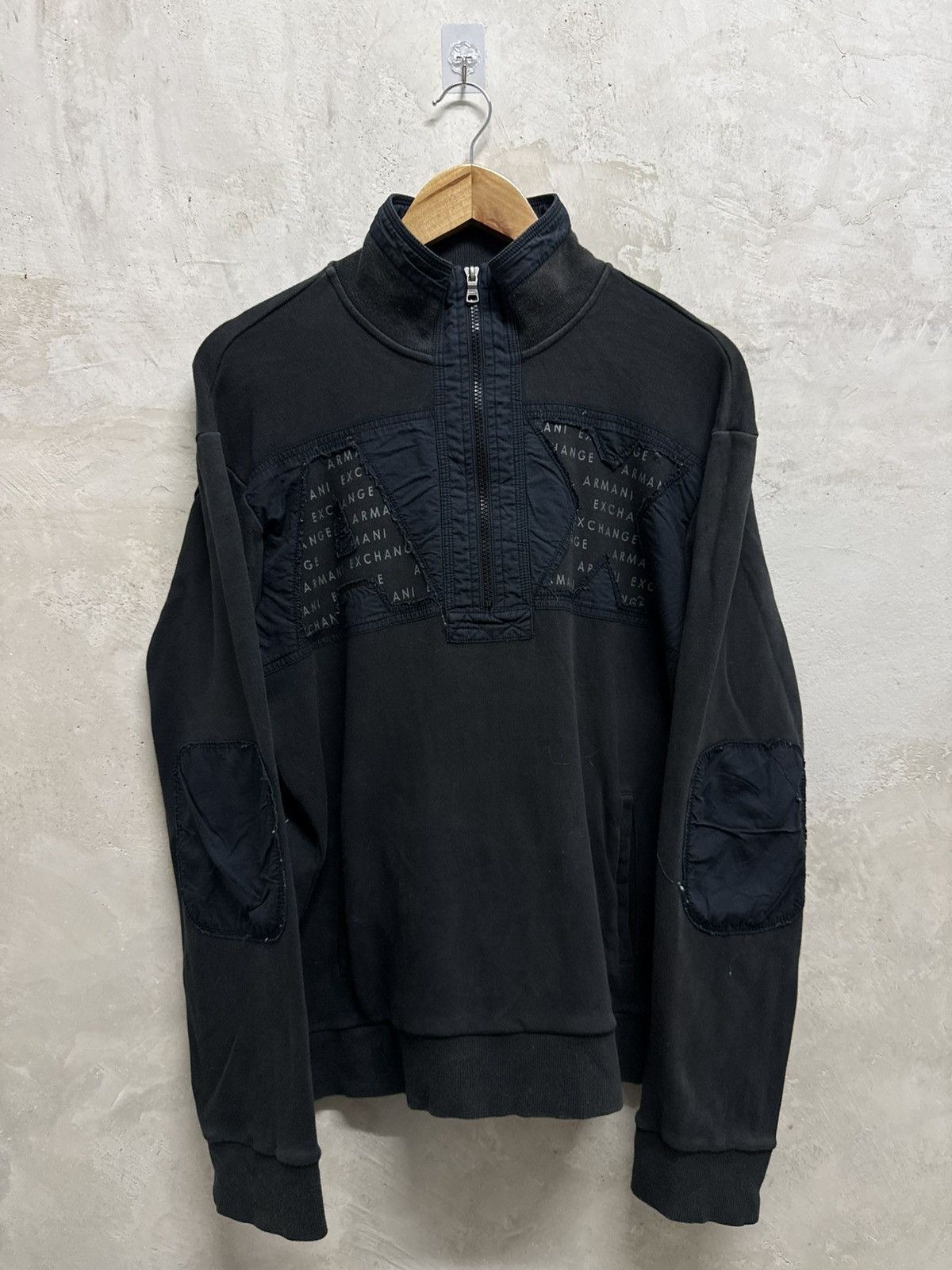 Armani Exchange 2000s Archival Armani Exchange Half Zip Sweatshirt Size US M / EU 48-50 / 2 - 1 Thumbnail