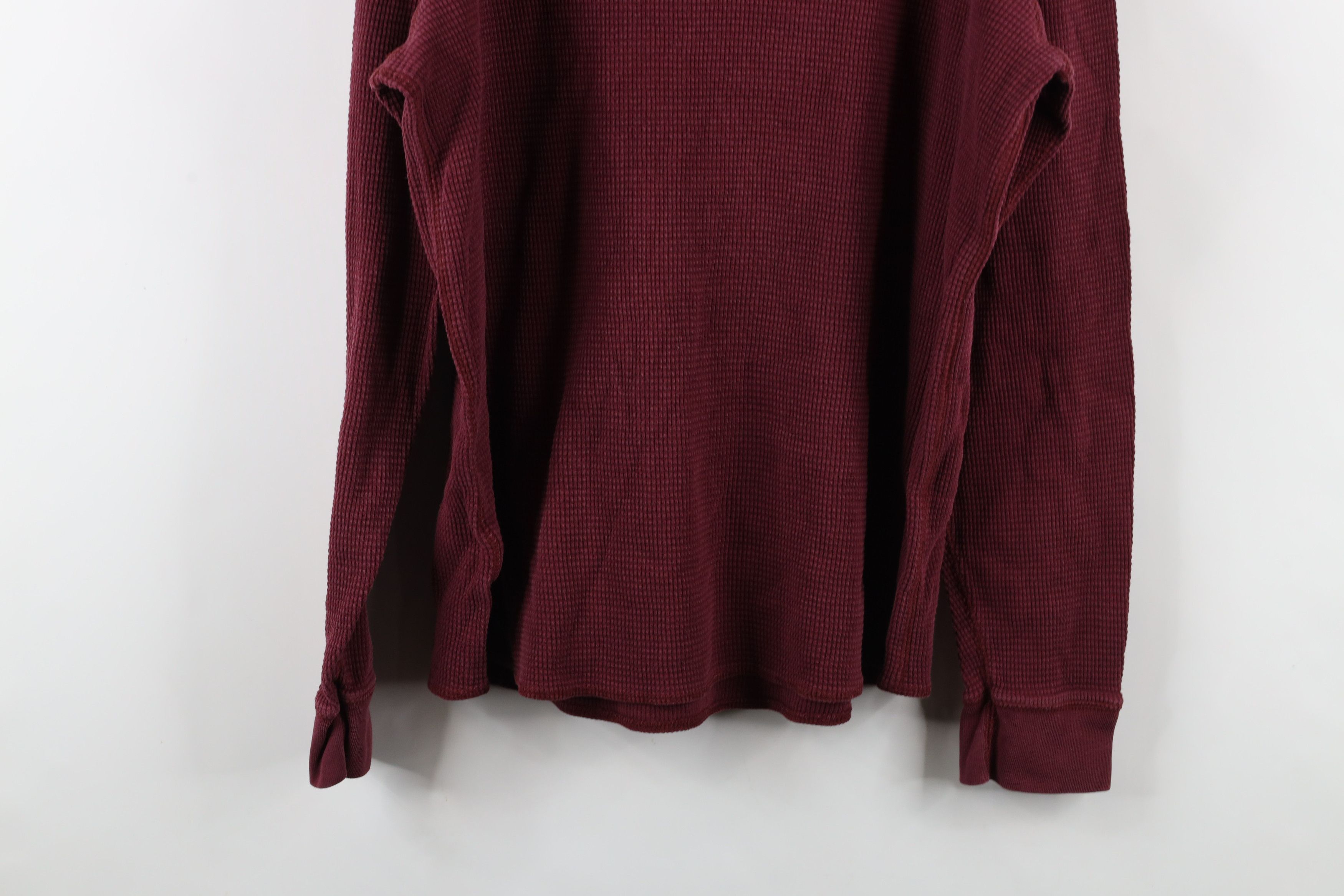 Eddie Bauer × Vintage Vintage Eddie Bauer Waffle Knit Long Sleeve Henley T-Shirt Size US XL / EU 56 / 4 - 11 Thumbnail
