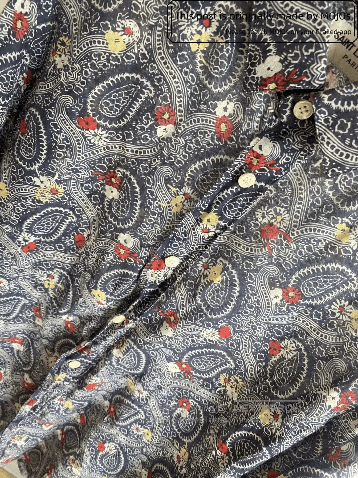 Saint Laurent Paris Sz 39 Saint Laurent Paris 15SS Bandanna Pattern Shirt. Size US M / EU 48-50 / 2 - 7 Thumbnail