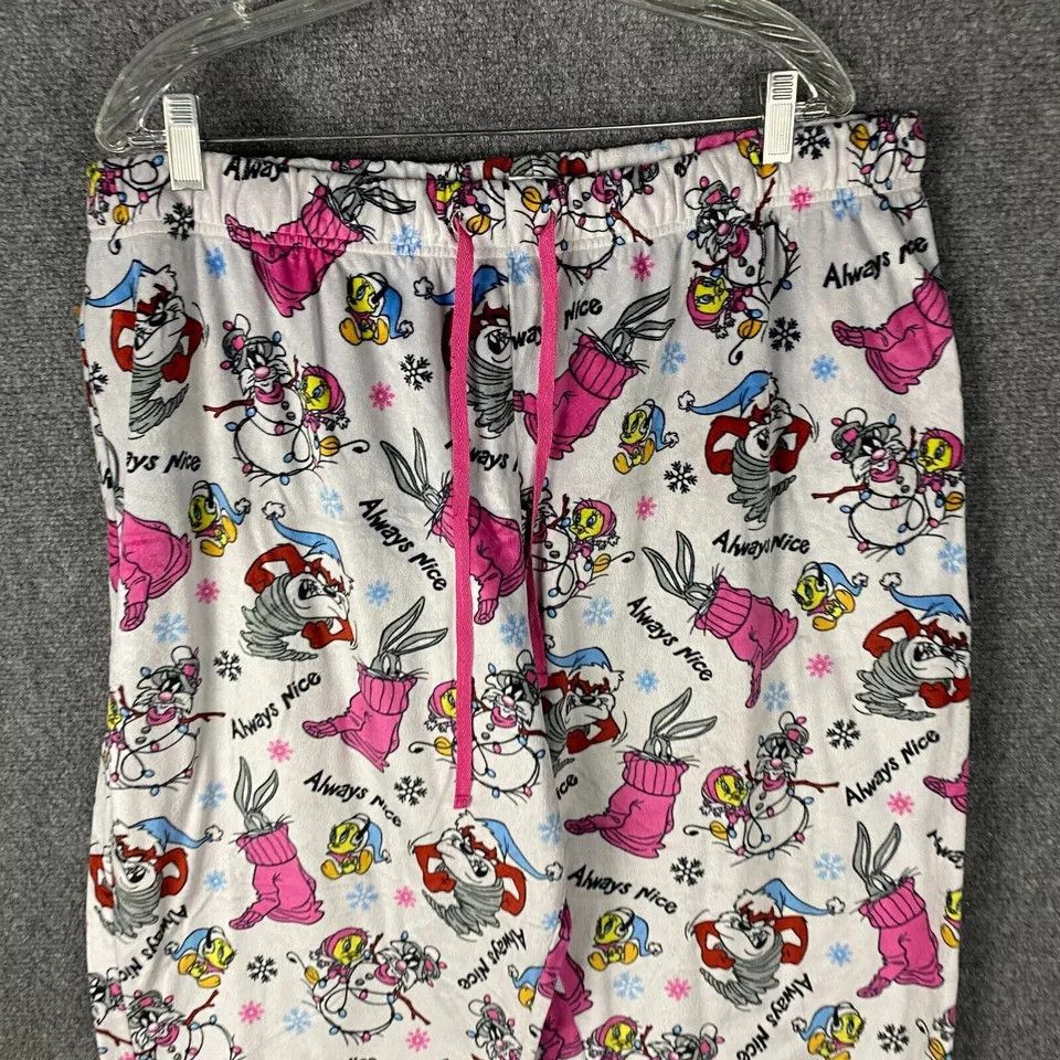 Other Looney Tunes Pajamas Pants Women's 3X 10% Polyester 22W-24W Size 40" / US 18 - 2 Thumbnail