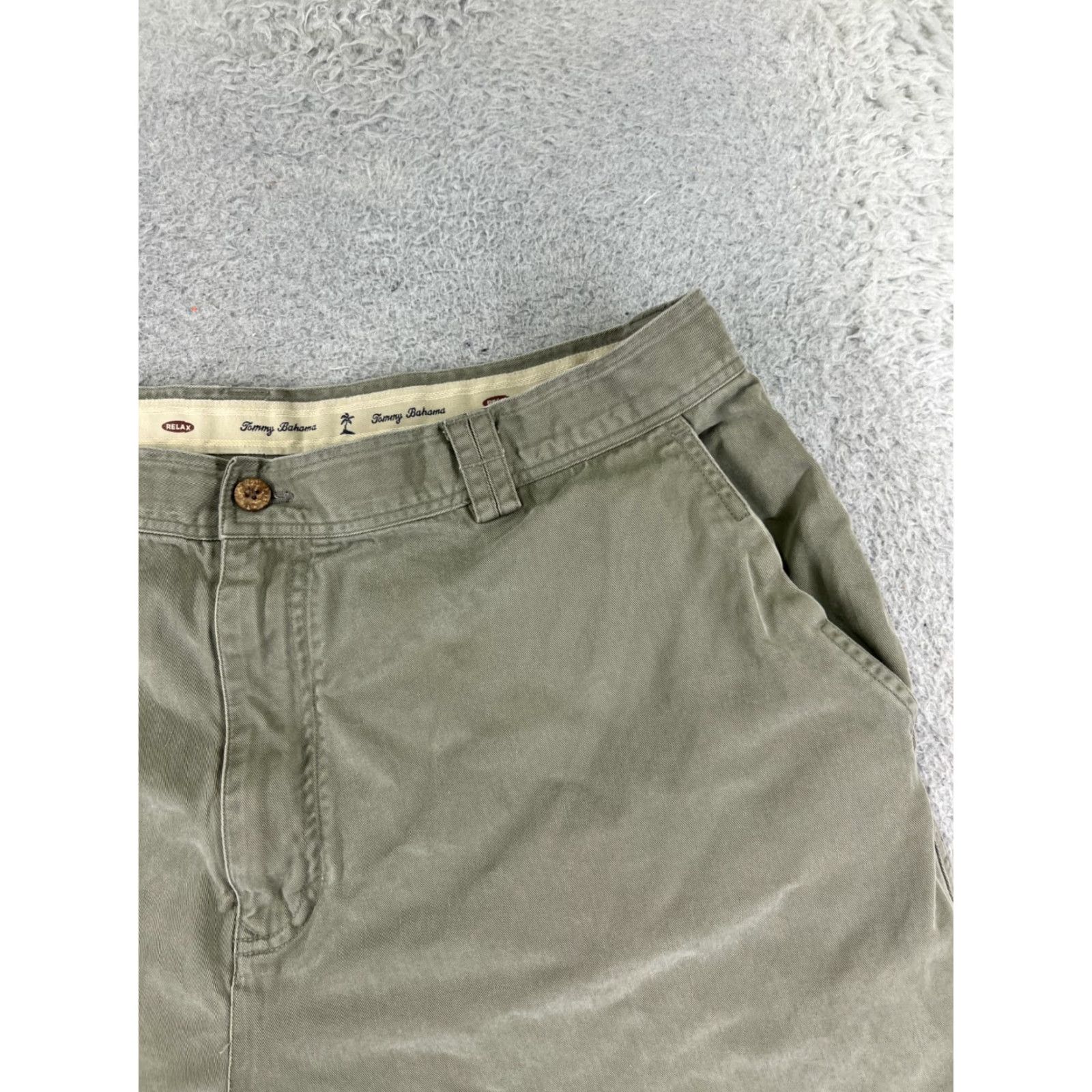 Tommy Bahama Tommy Bahama Shorts Adult 38 Green Cotton Tencel Flat Front Beach Vacation Golf Mens Size US 38 / EU 54 - 5 Thumbnail