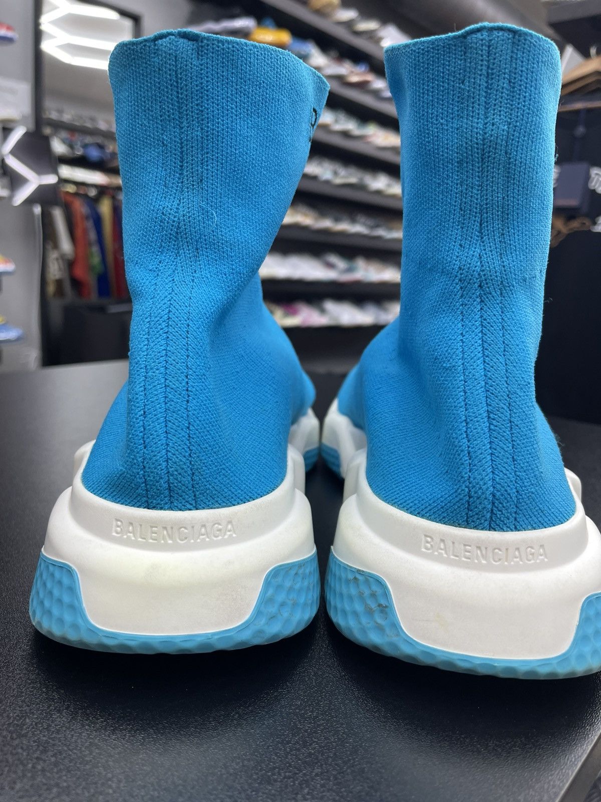 Balenciaga Size 13US/46EU - Balenciaga Speed Sock Runner Blue Size US 13 / EU 46 - 6 Thumbnail