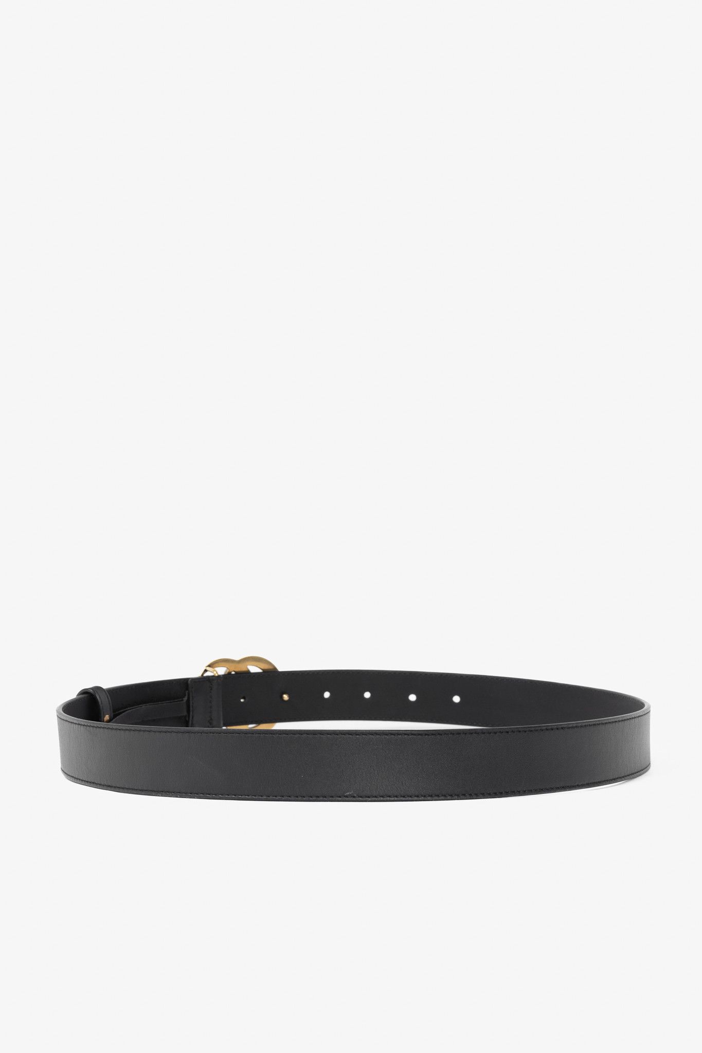 Gucci Gucci GG Marmont Black Leather Belt Size 34 - 2 Thumbnail