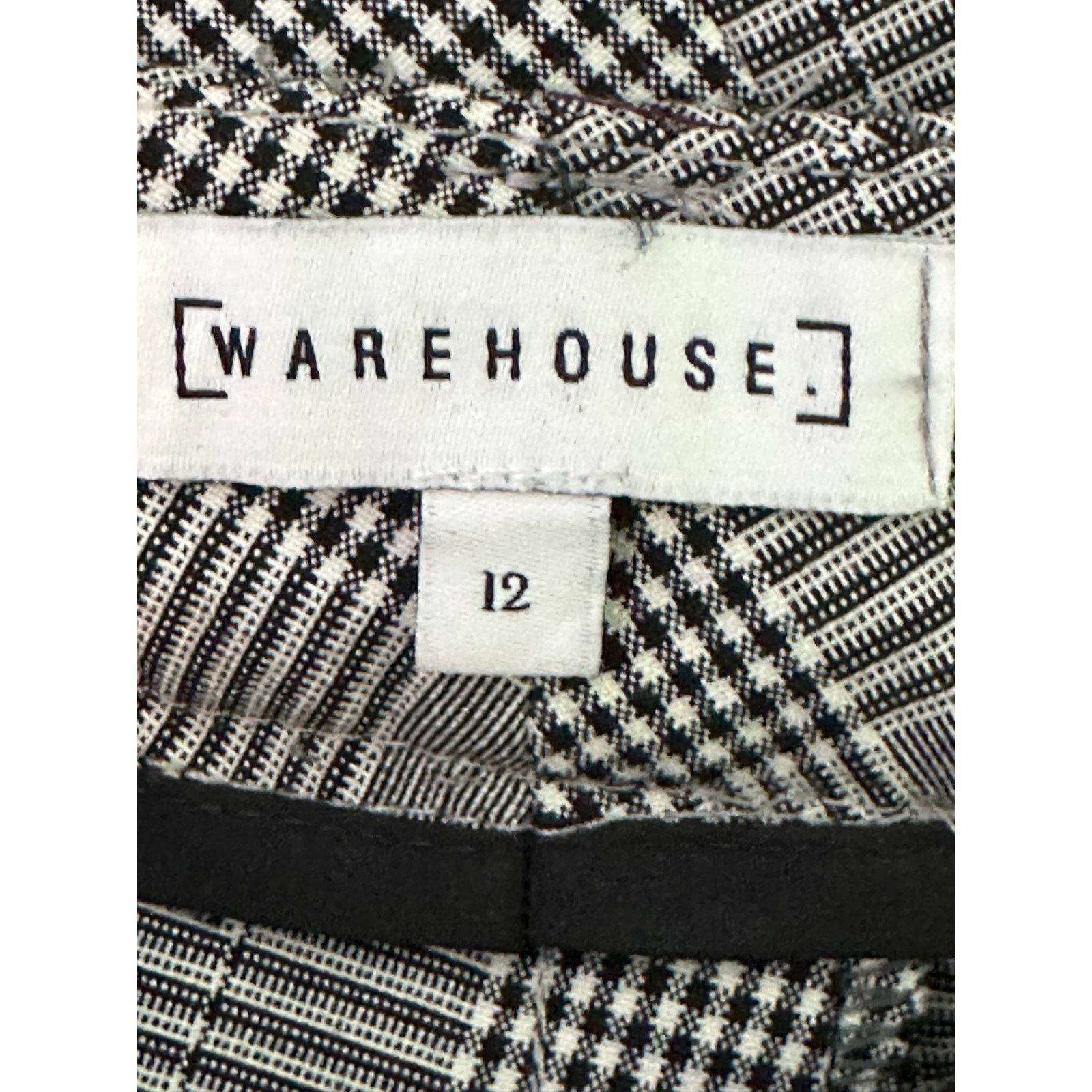 Warehouse Warehouse gray plaid high waisted pleated pants size 12 Size 34" / US 12 / IT 48 - 3 Thumbnail