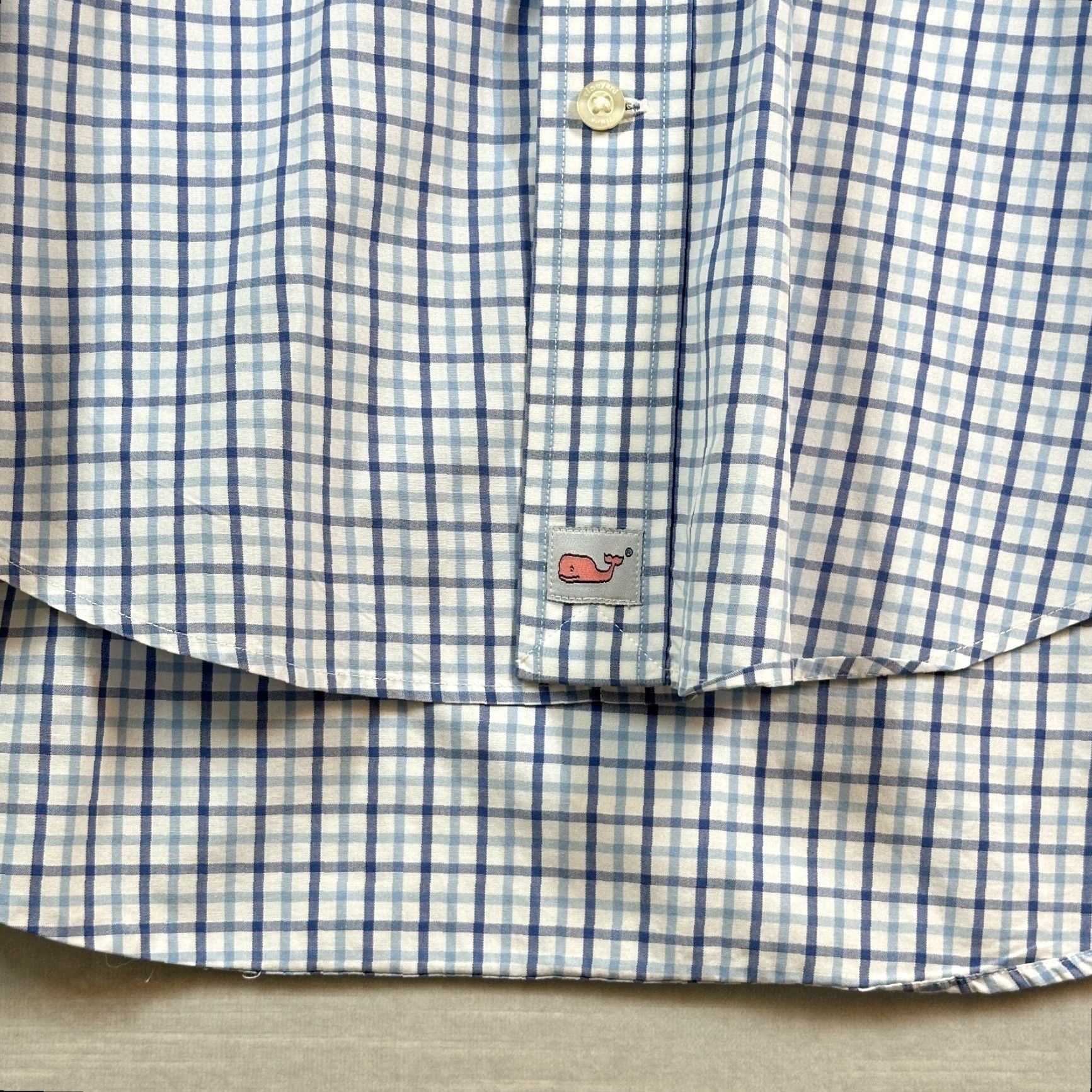 Vineyard Vines Vineyard Vines Murray Shirt Button-Down Mens M Blue Check Long Sleeve Shirt Size US M / EU 48-50 / 2 - 7 Thumbnail