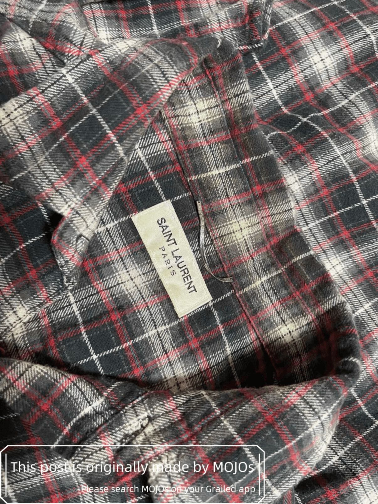 Saint Laurent Paris Saint Laurent Paris 16SS Bred Plaid Shirt mojos750 Size US S / EU 44-46 / 1 - 3 Thumbnail