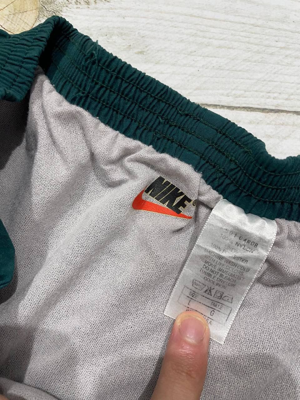 Nike Vintage Nike Nylon Swoosh Shorts 90s Size US 34 / EU 50 - 2 Thumbnail