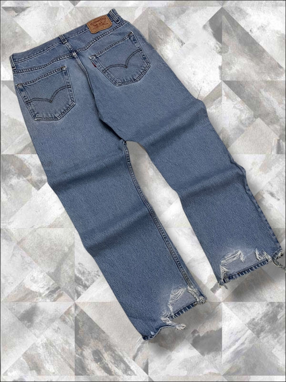 Levi's Vintage Clothing Vintage Designer Levis 505 Distressed Cloud Blue Denim Size US 30 / EU 46 - 9 Thumbnail