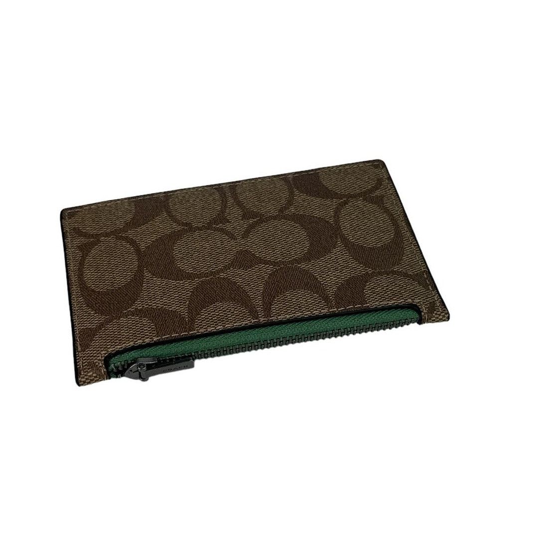 Coach Coach Zip Card Case In Signature Canvas Size ONE SIZE - 4 Thumbnail