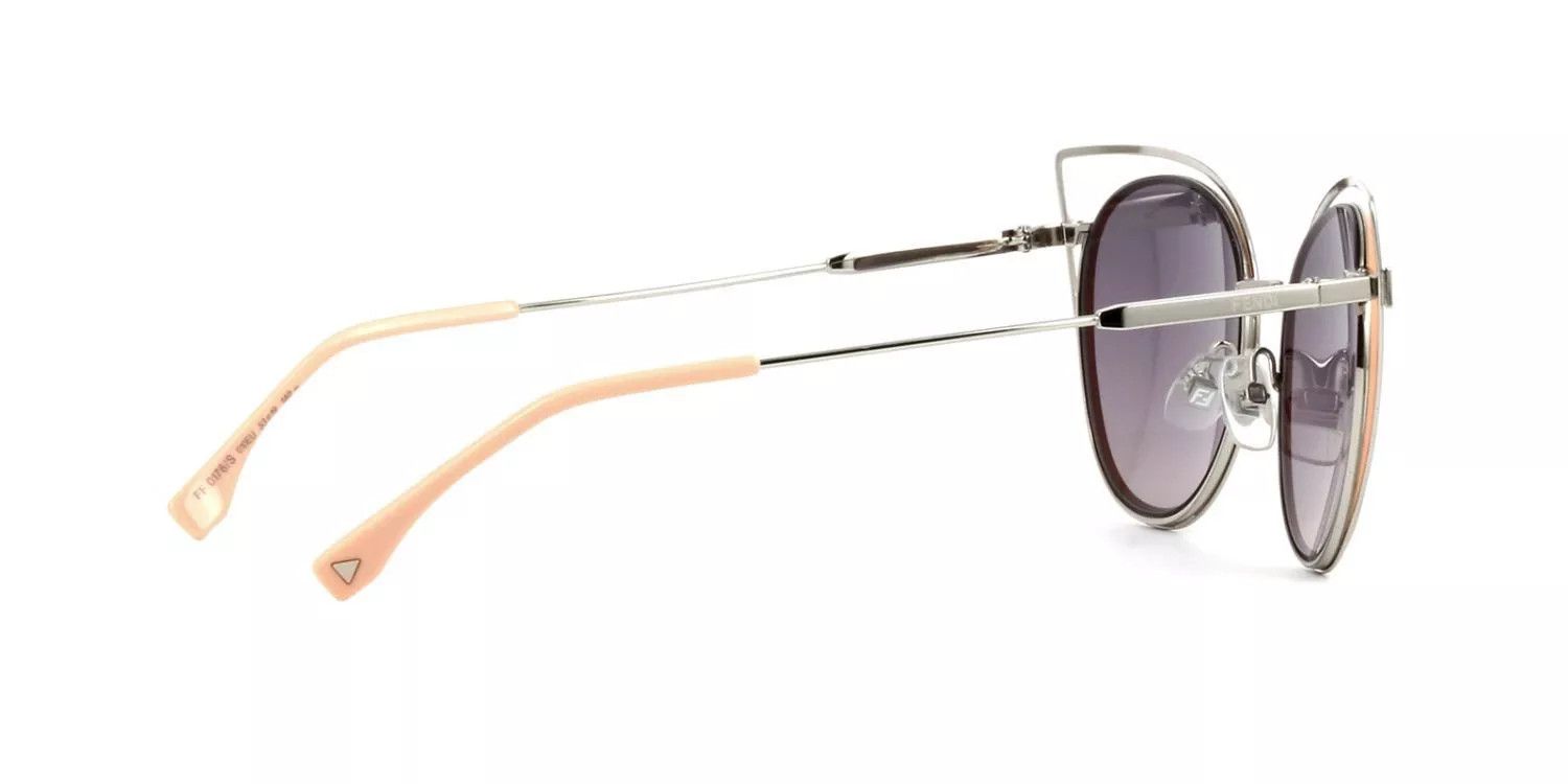 Fendi FENDI FF0176S Palladium Pink Cat Eye Sunglasses Size ONE SIZE - 2 Thumbnail