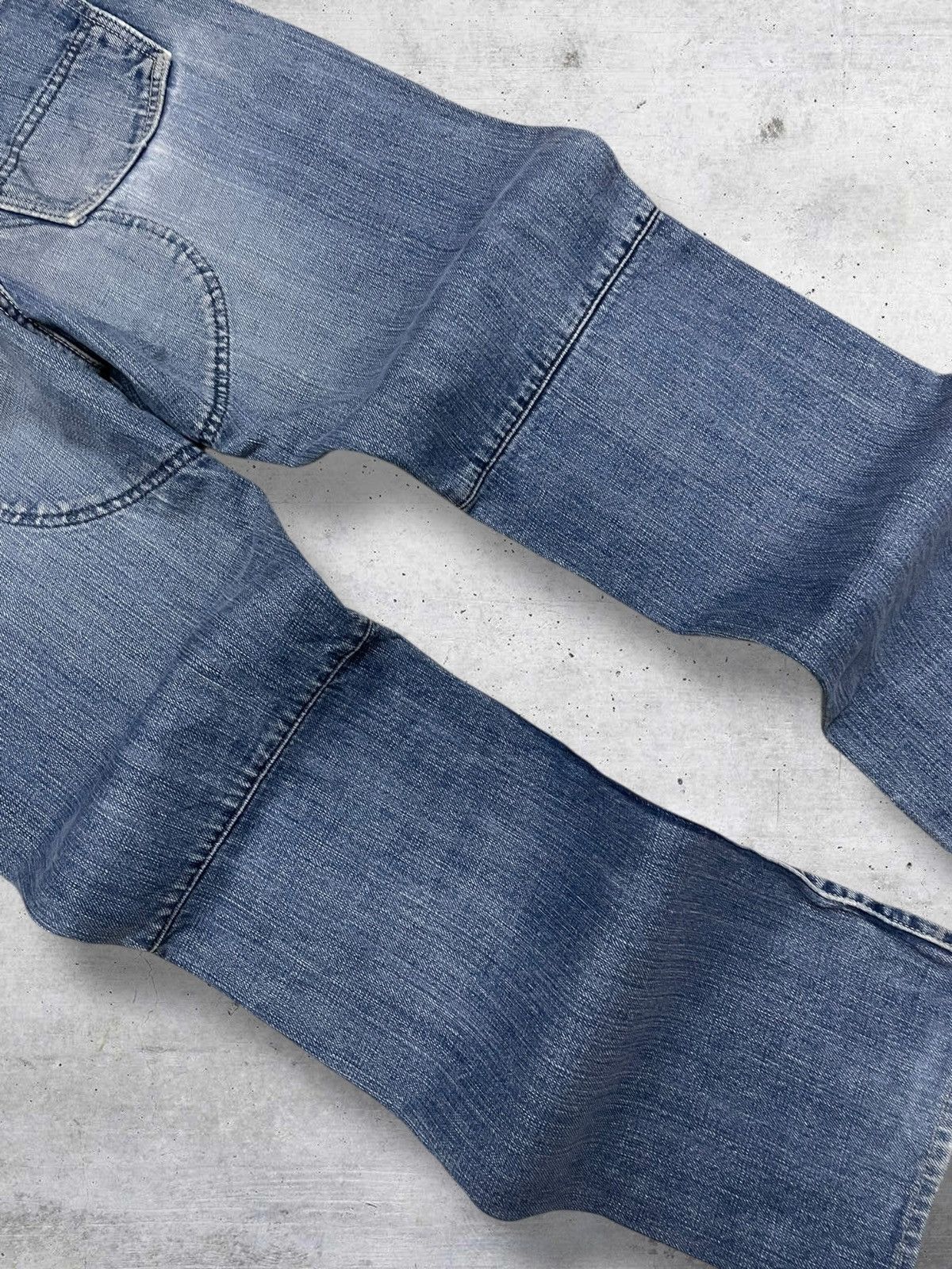 Japanese Brand VINTAGE STUDIO ECRU 90S JAPAN DESIGNER RARE DISTRESSED DENIM Size US 32 / EU 48 - 14 Thumbnail