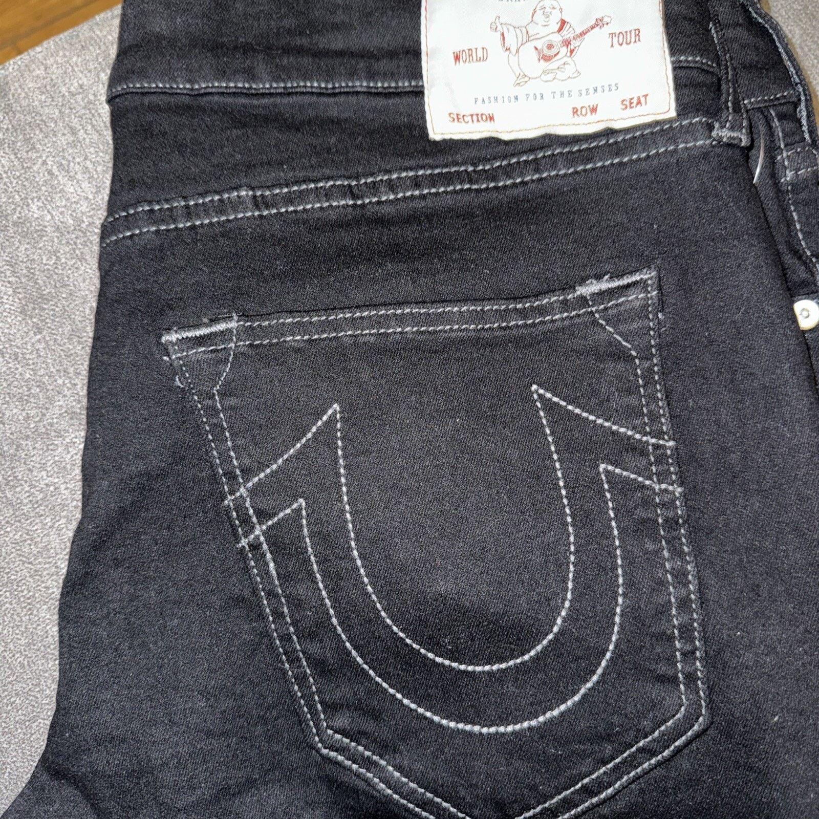 True Religion × Vintage BNWT True Religion Denim Shorts Black 32W Size US 32 / EU 48 - 3 Thumbnail