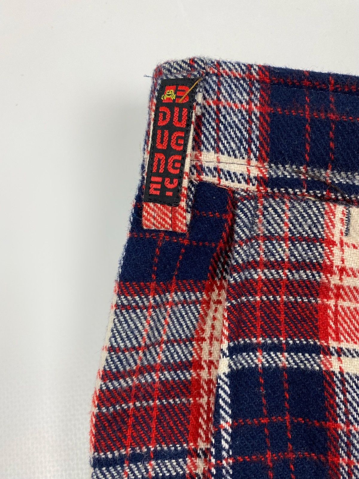 Vintage 1970’s Vintage Penthouse Wool Red Tartan Check Wide Trousers Size US 32 / EU 48 - 5 Thumbnail
