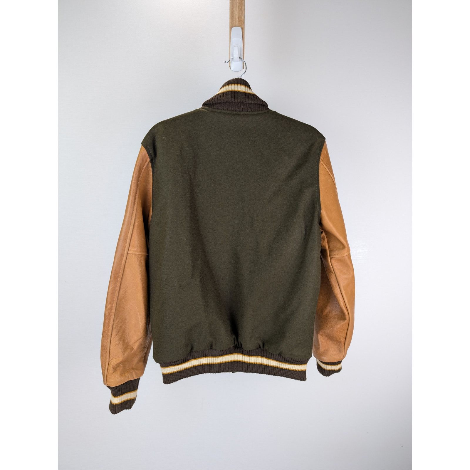 Dehen 1920 o1rshd1 CC20 Varsity Jacket brown melton wool antique brandy Size US M / EU 48-50 / 2 - 16 Thumbnail