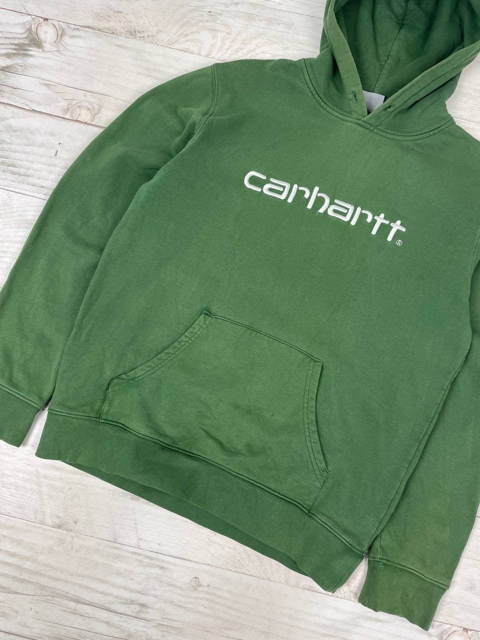 Carhartt Vintage Carhartt Hoodie Big Logo Size US S / EU 44-46 / 1 - 5 Thumbnail