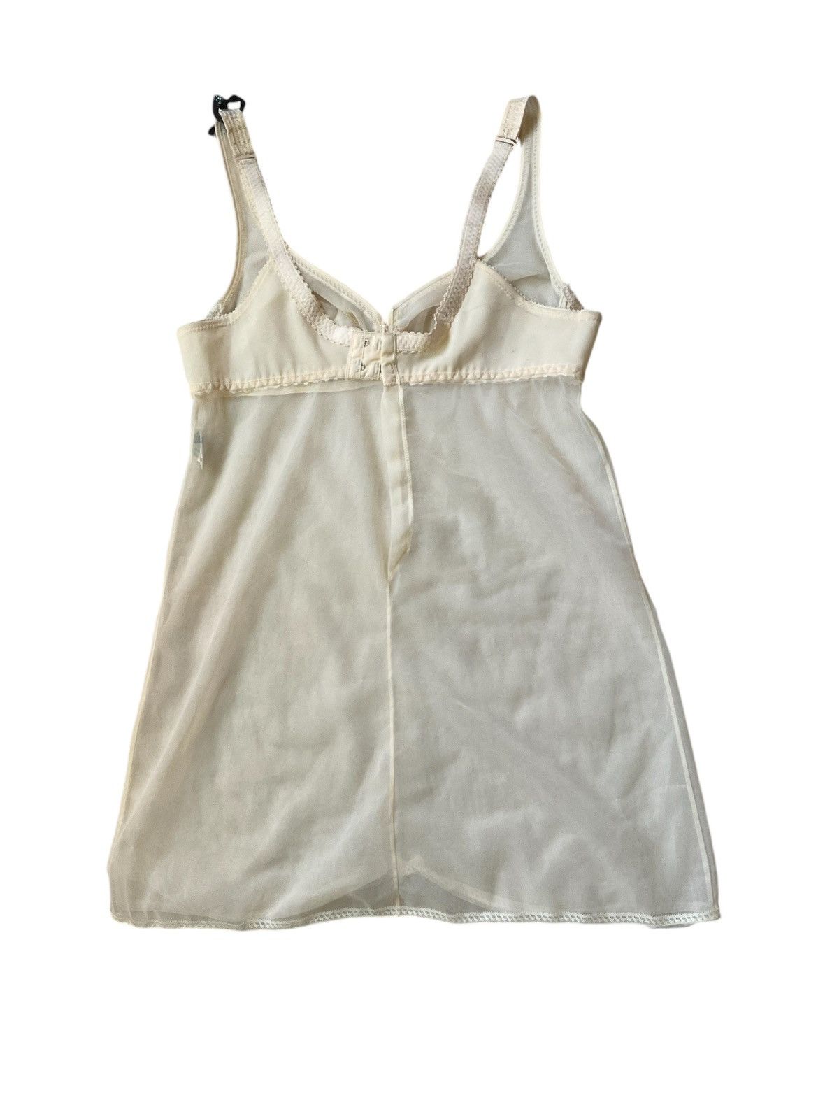 Vintage French silk mesh slip Size XS / US 0-2 / IT 36-38 - 3 Thumbnail