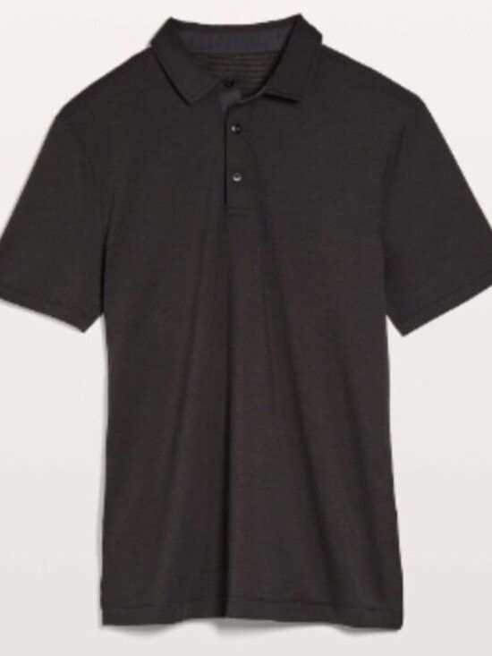 Lululemon Lululemon Black Evolution Short Sleeve Polo Shirt - Medium Size US M / EU 48-50 / 2 - 9 Thumbnail
