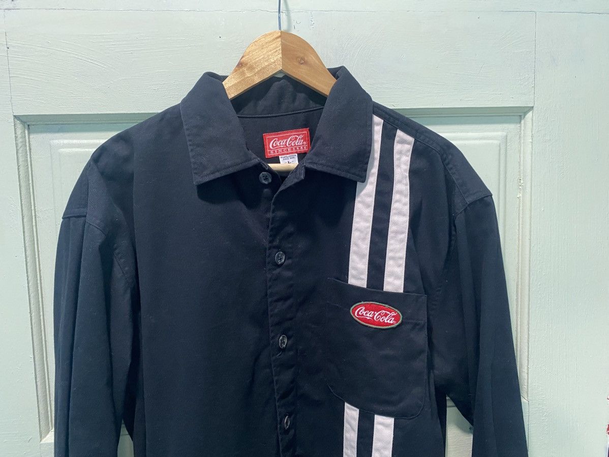 Coca Cola Vintage Coca-Cola Black Work Shirt Size US L / EU 52-54 / 3 - 3 Thumbnail
