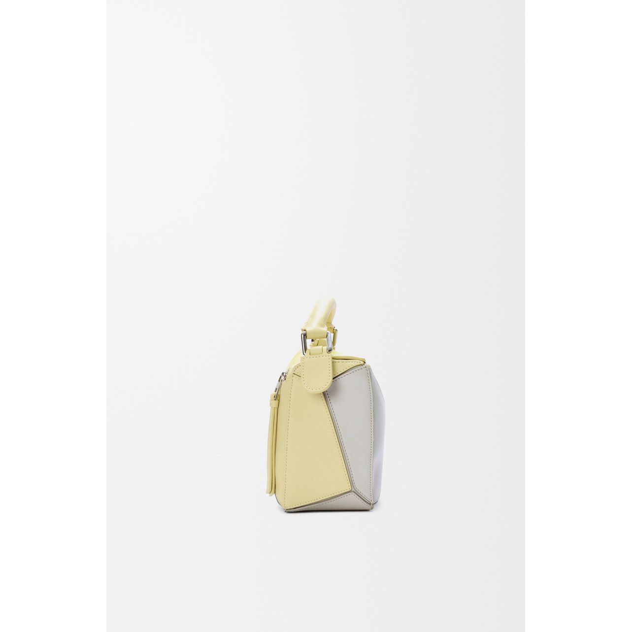 Loewe LOEWE Puzzle Small $4450 Pale Gray/Light Citrine Top Handle Size ONE SIZE - 4 Thumbnail