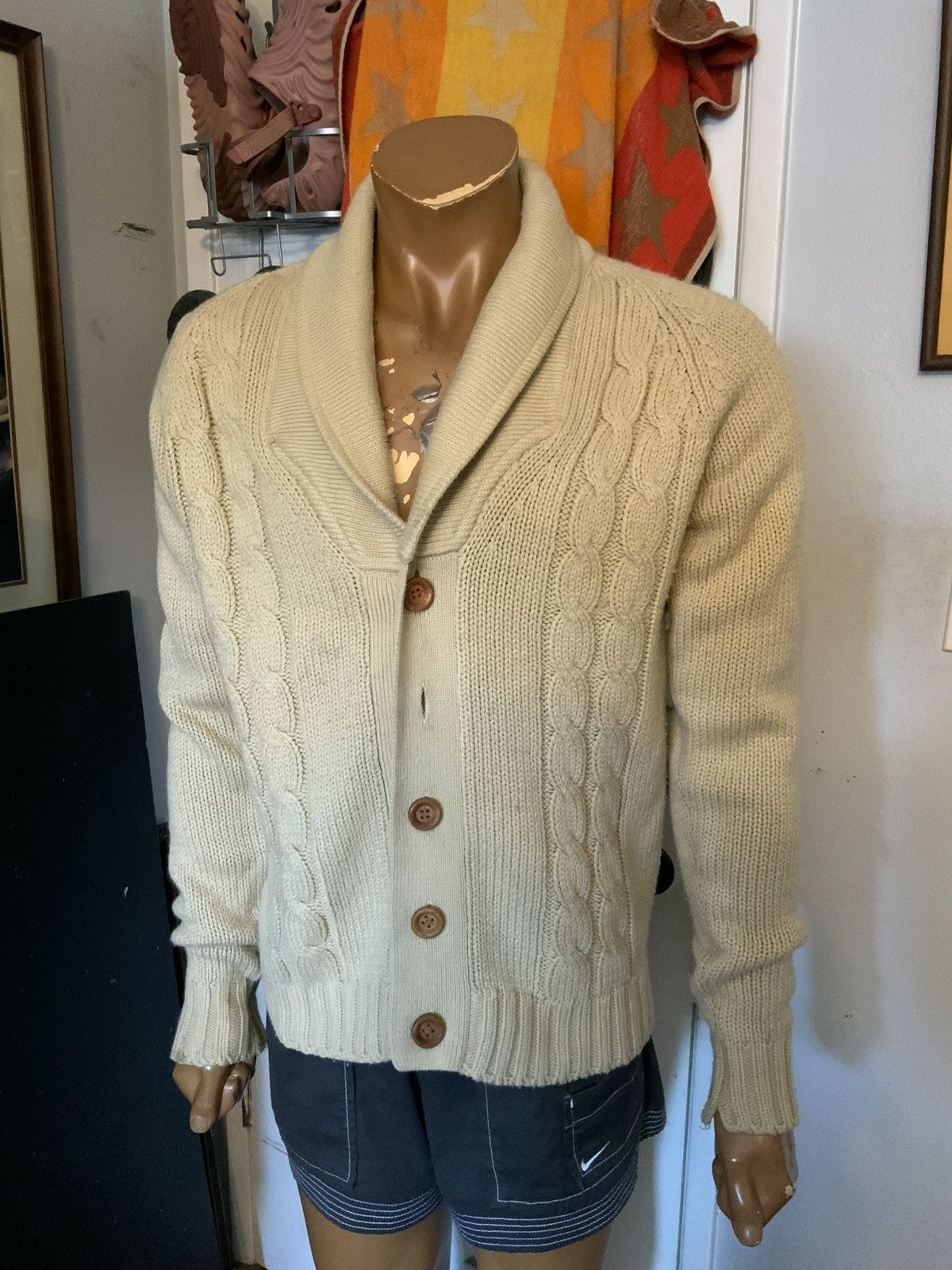Vintage Vintage 60s 70s Brad Whitney Cableknit Knit Cardigan Sweater Size US M / EU 48-50 / 2 - 12 Thumbnail