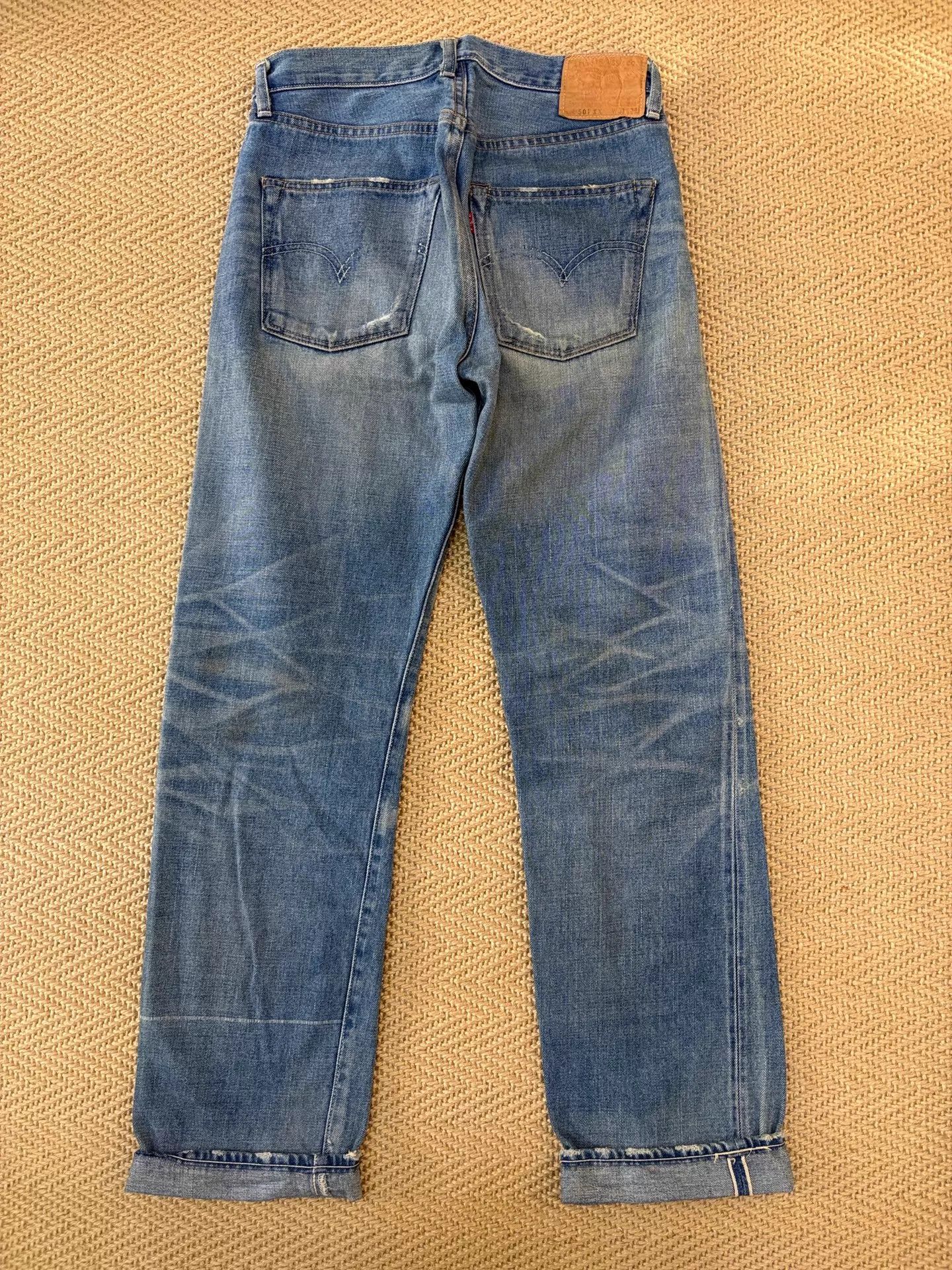 Levi's Levi's LVC 55501-0045 501XX Patched Battle Selvedge Jeans Size US 32 / EU 48 - 2 Thumbnail