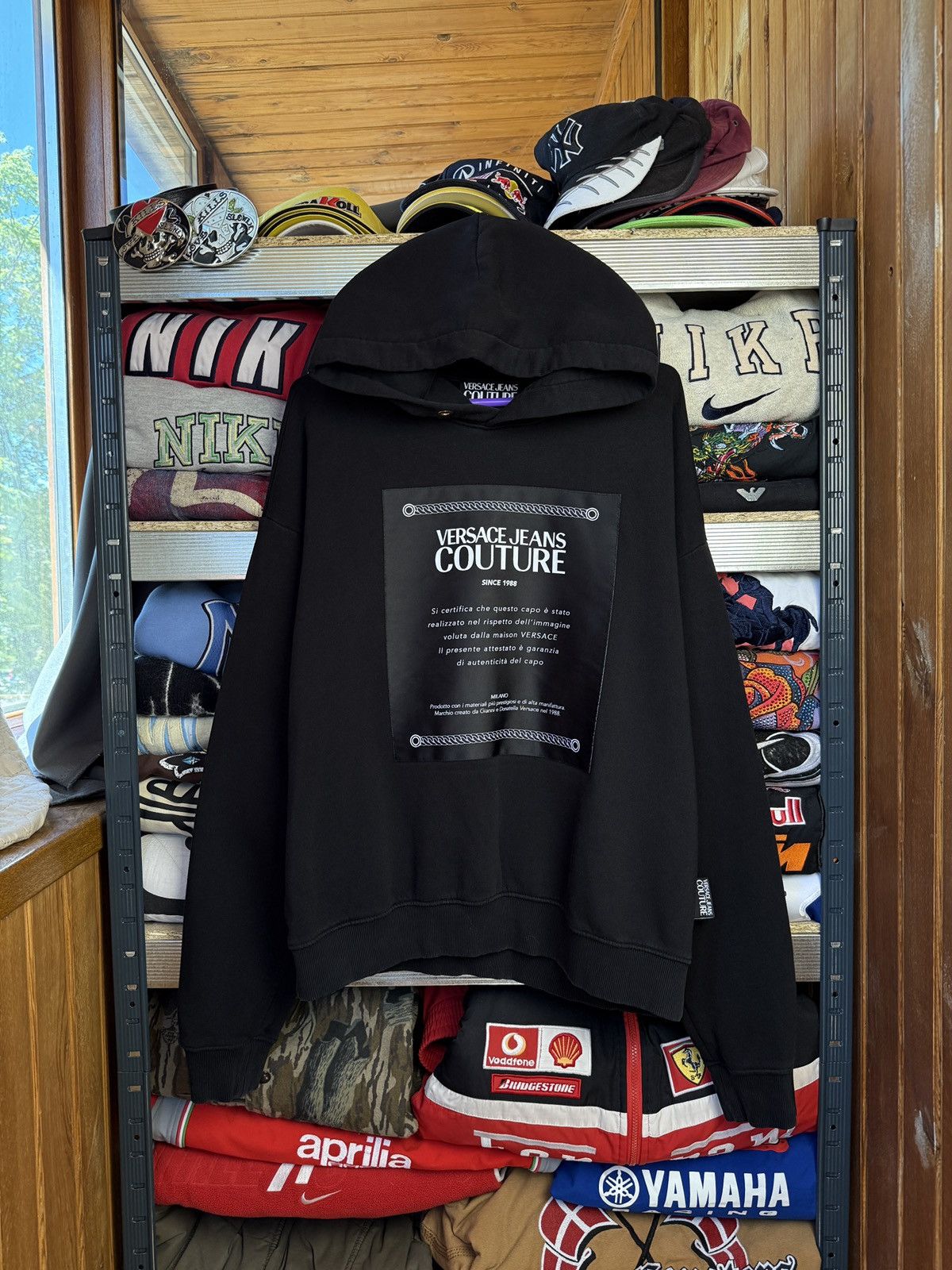 Versace Versace Jeans Couture hoodie black luxury Size US S / EU 44-46 / 1 - 1 Thumbnail