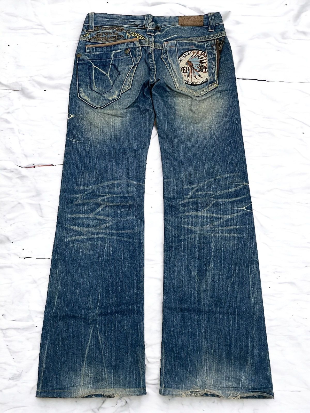 Red Pepper Japanese Whisker Mud Wash Brian Jersey Flare