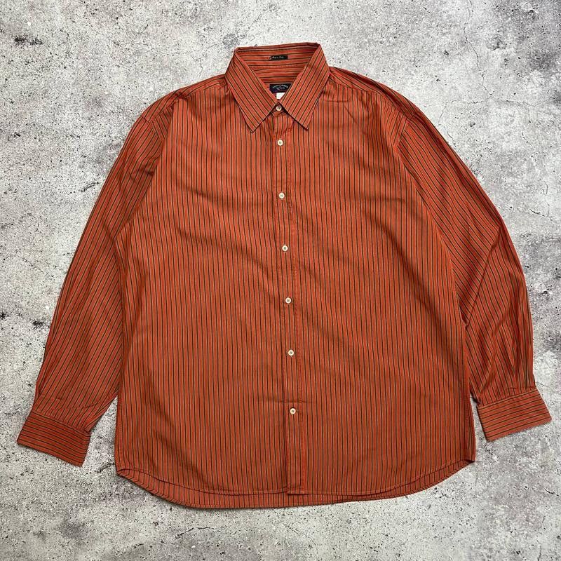 Paul & Shark × Vintage Paul Shark Yachting Striped Terracotta Shirt Size 2XL Size US XXL / EU 58 / 5 - 1 Thumbnail