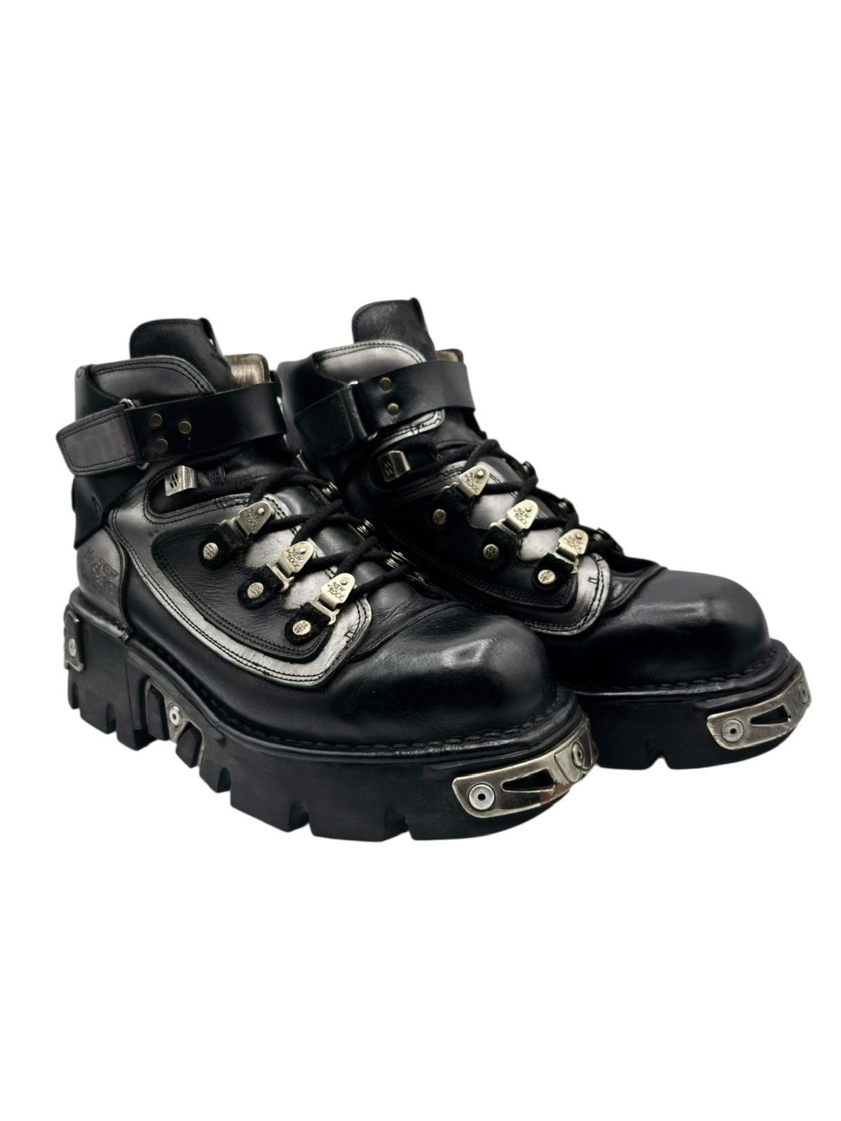 New Rock Vintage New Rock grey ankle reactor boots Size 43 Size US 10 / EU 43 - 1 Thumbnail