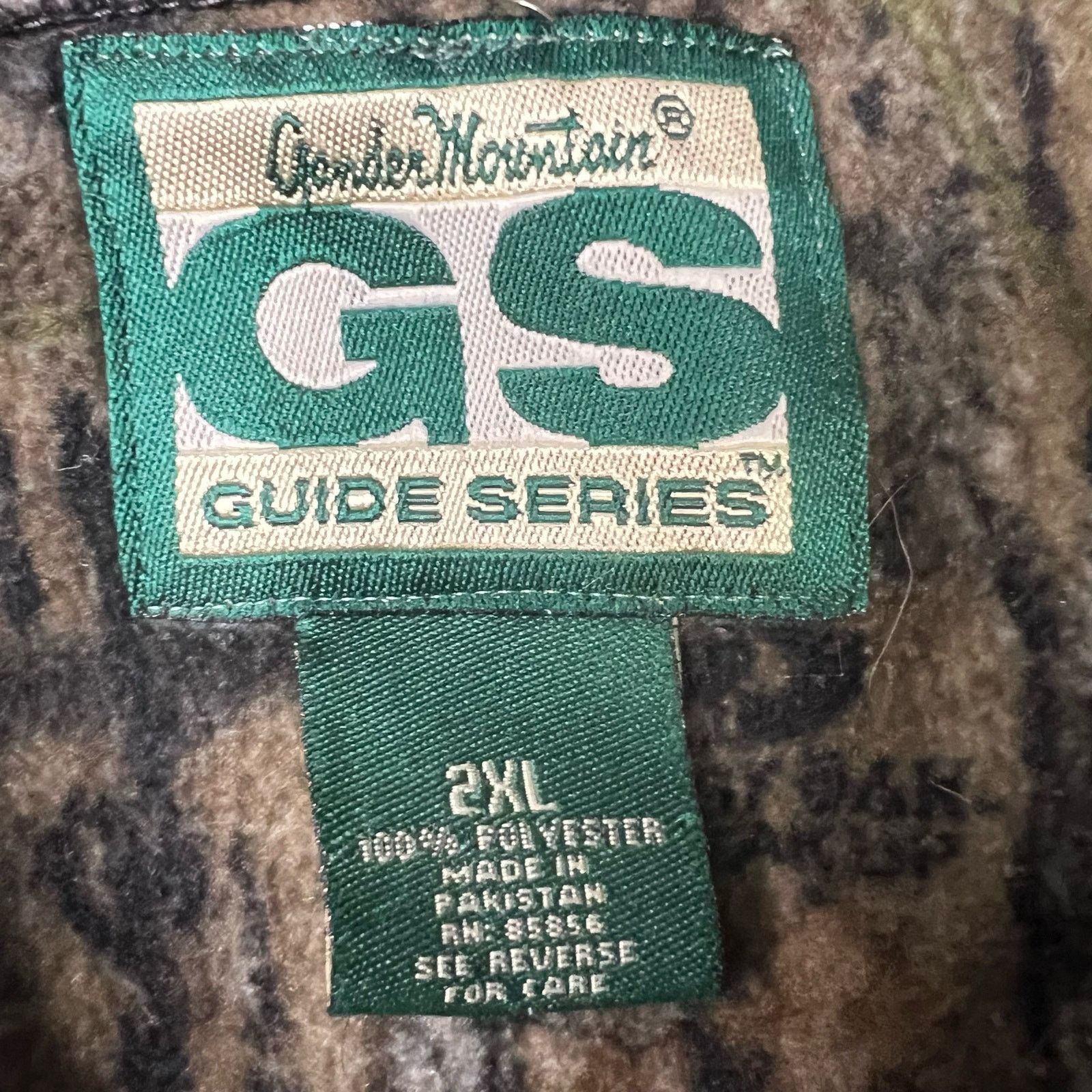 Vintage Vintage Gander Mountain Guide Series Camo Fleece Pullover 2X Size US XXL / EU 58 / 5 - 5 Thumbnail