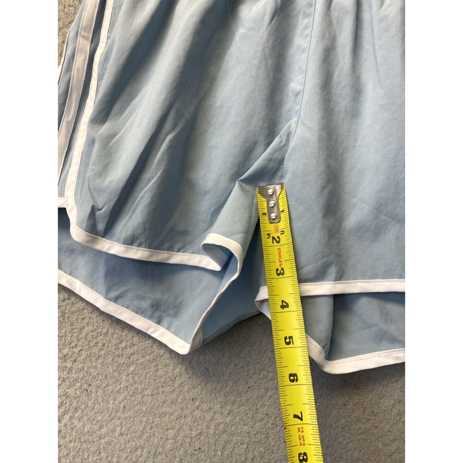 Adidas Adidas Shorts Women's S Regular Gray Like Blue Breathable Elastic Waist Yoga Gym Run Tennis Size 28" / US 6 / IT 42 - 5 Thumbnail