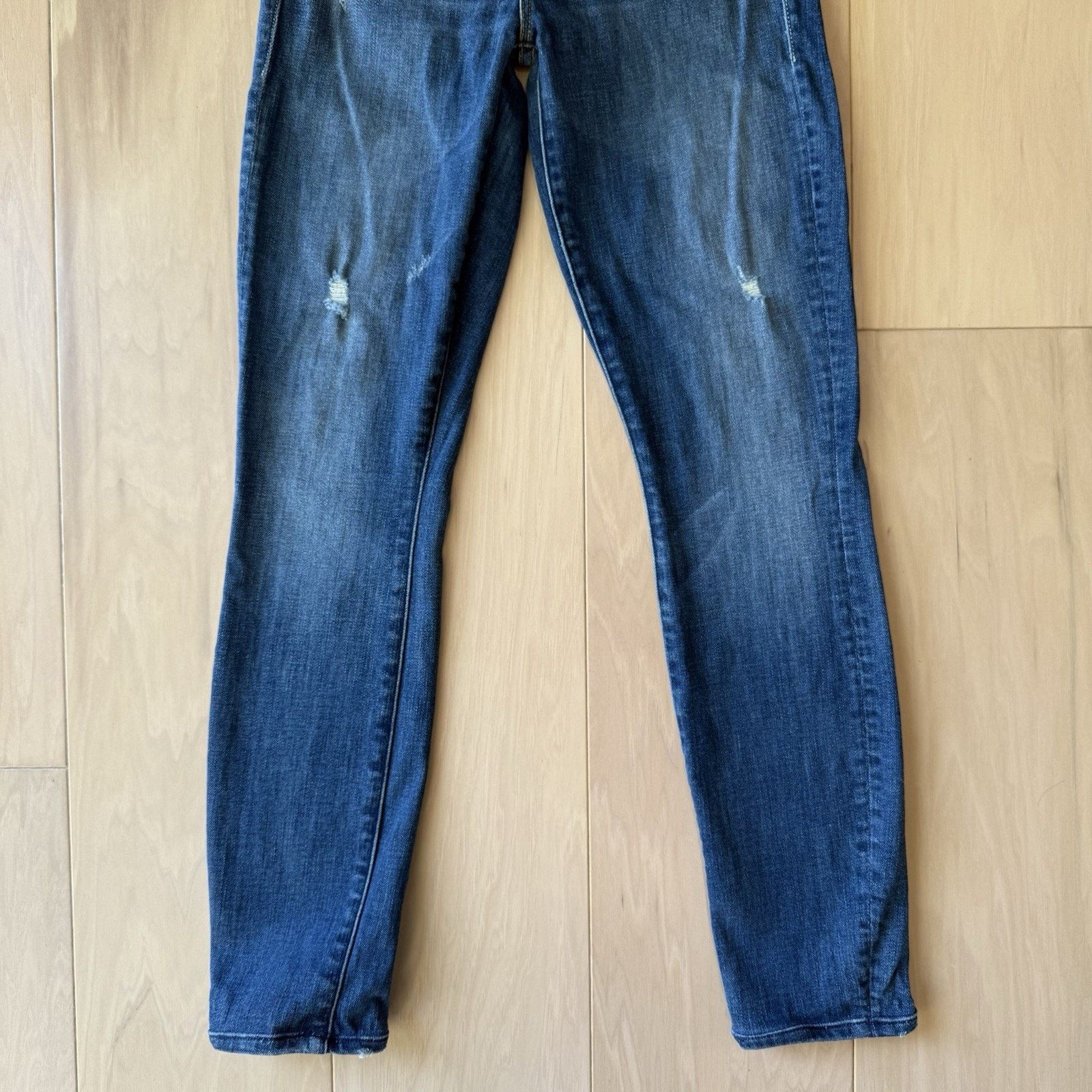 MOTHER Mother The Looker Jeans Women's 26 Blue Low Rise Glam Size 26" / US 2 / IT 38 - 4 Thumbnail