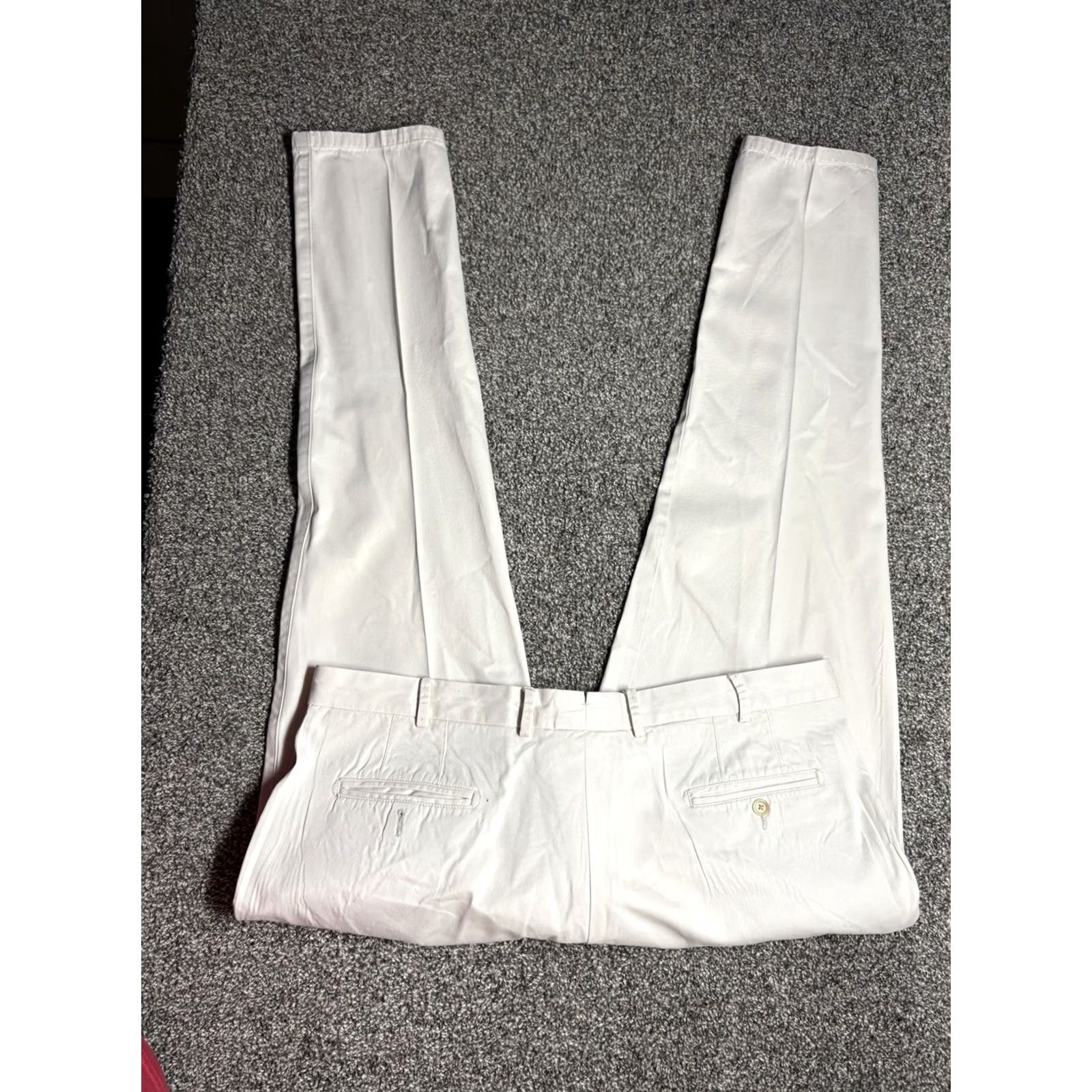 Peter Millar Peter Millar Chino Pants Mens 40x32 Khaki Washed Straight Raleigh Twill MC00B84 Size US 40 / EU 56 - 7 Thumbnail