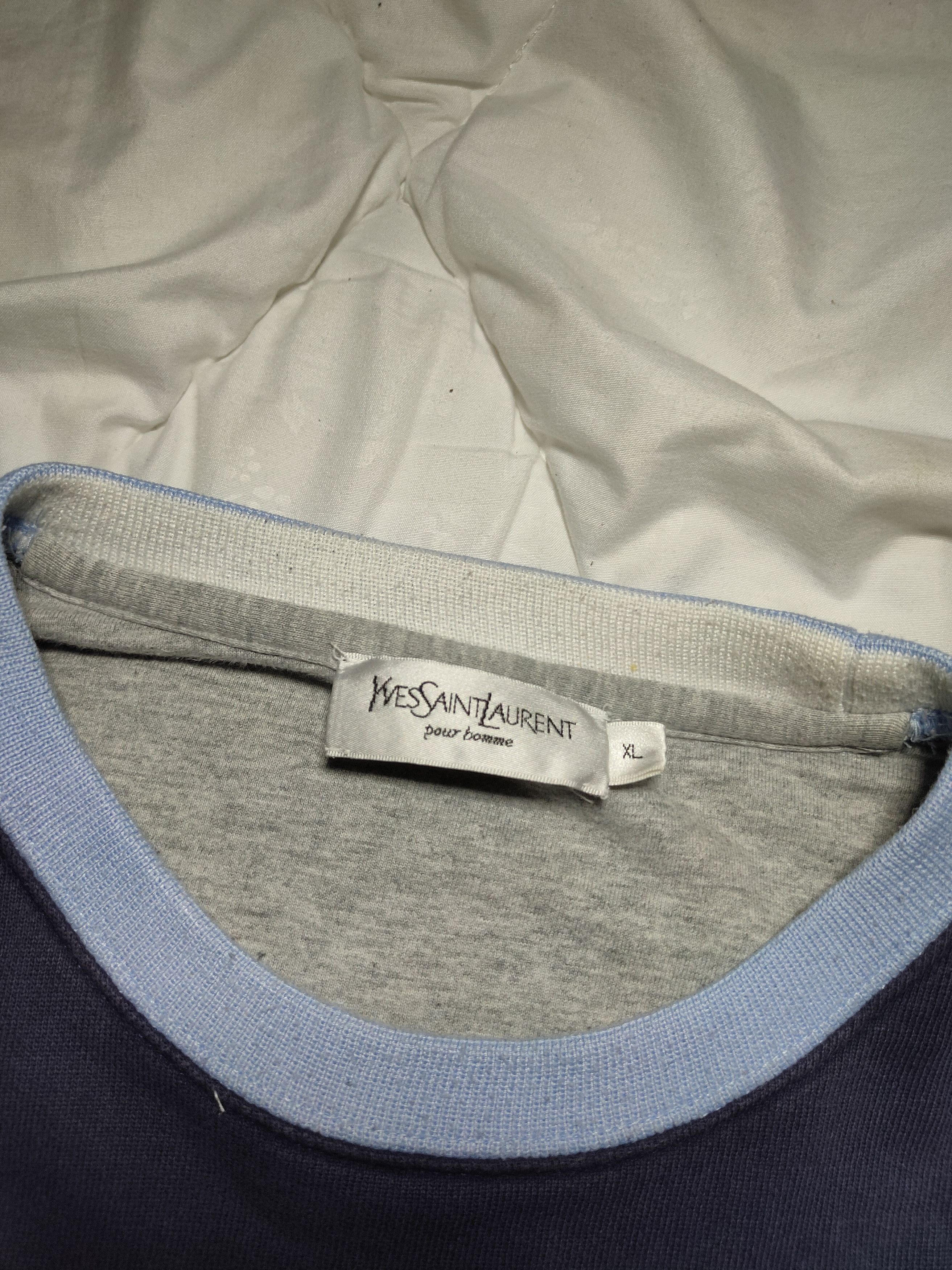 Yves Saint Laurent Vintage 1990s YSL Boxy Sweatshirt Yves Saint Laurent Size XL Size US XL / EU 56 / 4 - 4 Thumbnail