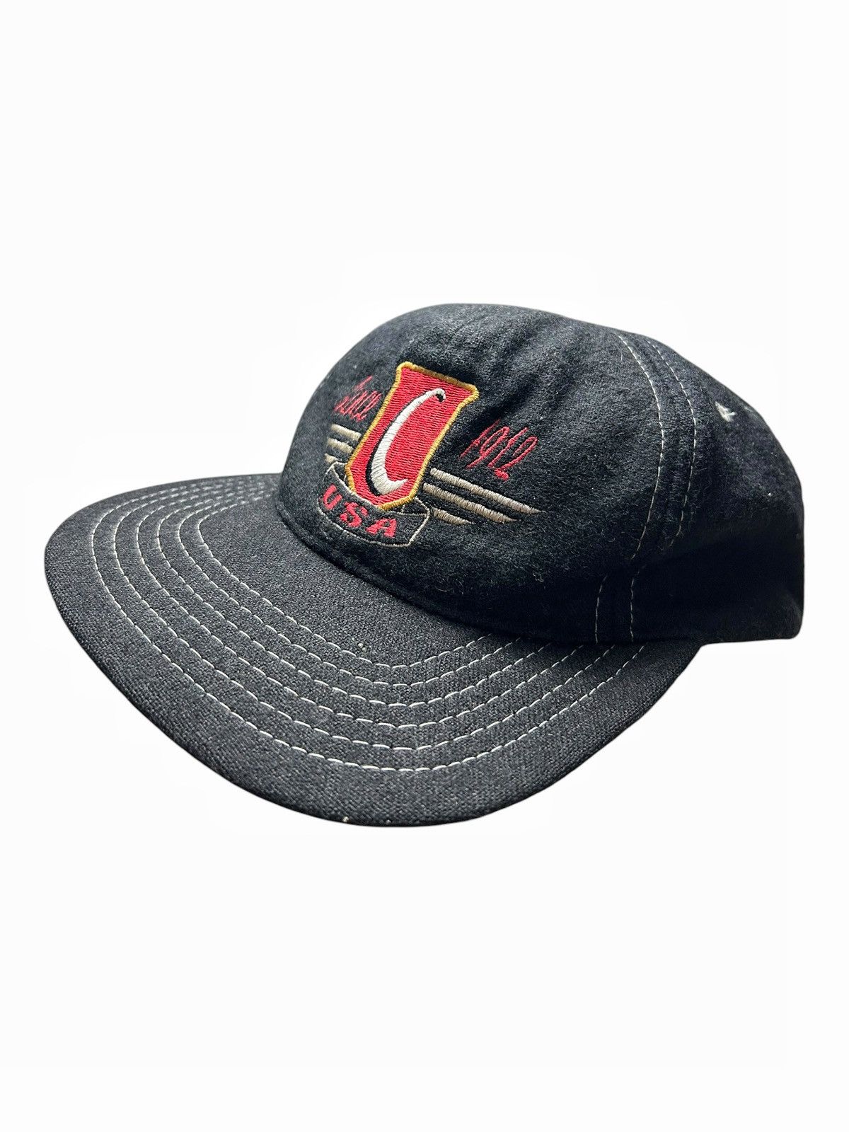 Vintage CHESTERFIELD 90s Racing Wool Hats Black motocross moto gp Size ONE SIZE - 6 Thumbnail