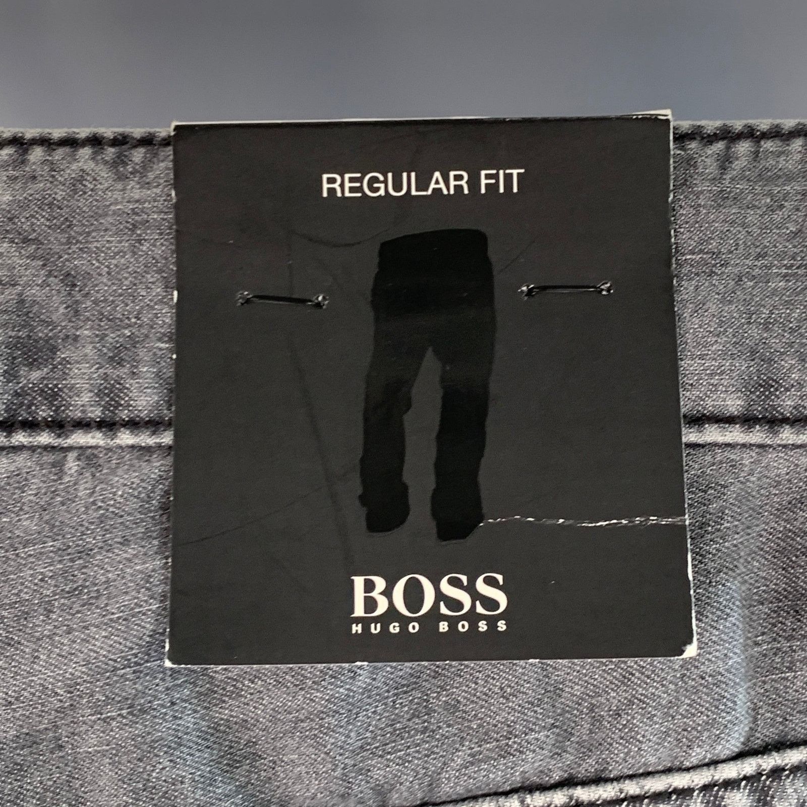 Hugo Boss Size 36 Grey Cotton Blend Straight Five Pockets Jeans Size US 36 / EU 52 - 5 Thumbnail