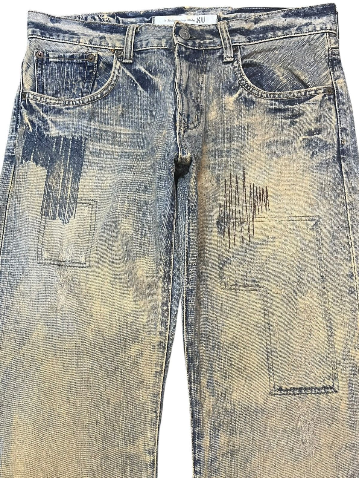 Edwin Vintage Edwin Exclusive Vintage Mudwash Patchwork Denim Size US 32 / EU 48 - 2 Thumbnail