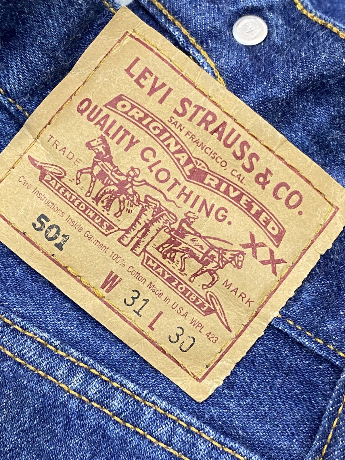 Levi's × Levi's Vintage Clothing × Vintage 💥Binddingoffer💥 rare levis 501 raw denim Size US 29 - 4 Thumbnail