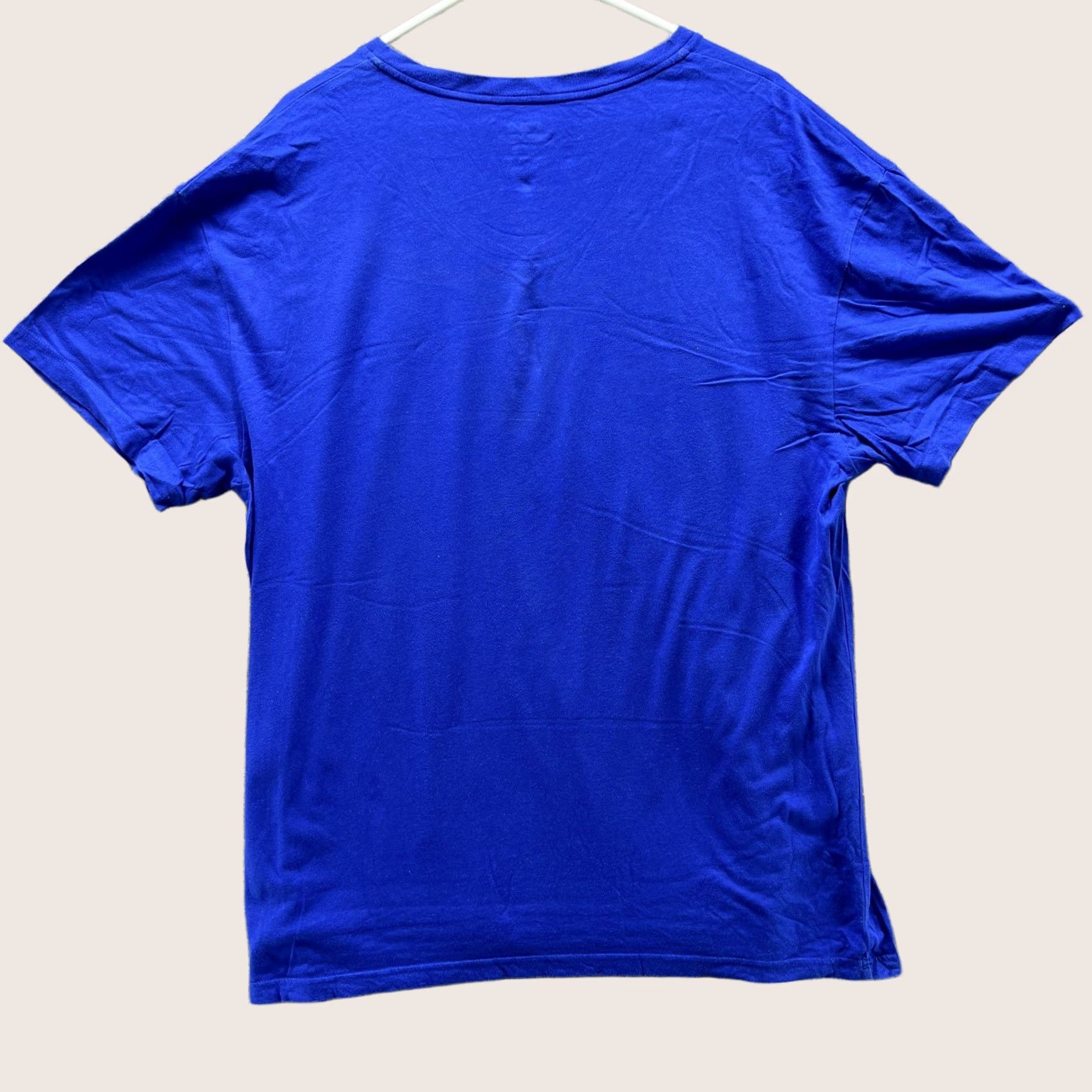 Polo Ralph Lauren Polo Ralph Lauren Shirt Mens XL Blue V-Neck 100% Cotton Casual Tee T-Shirt Size US XL / EU 56 / 4 - 1 Thumbnail