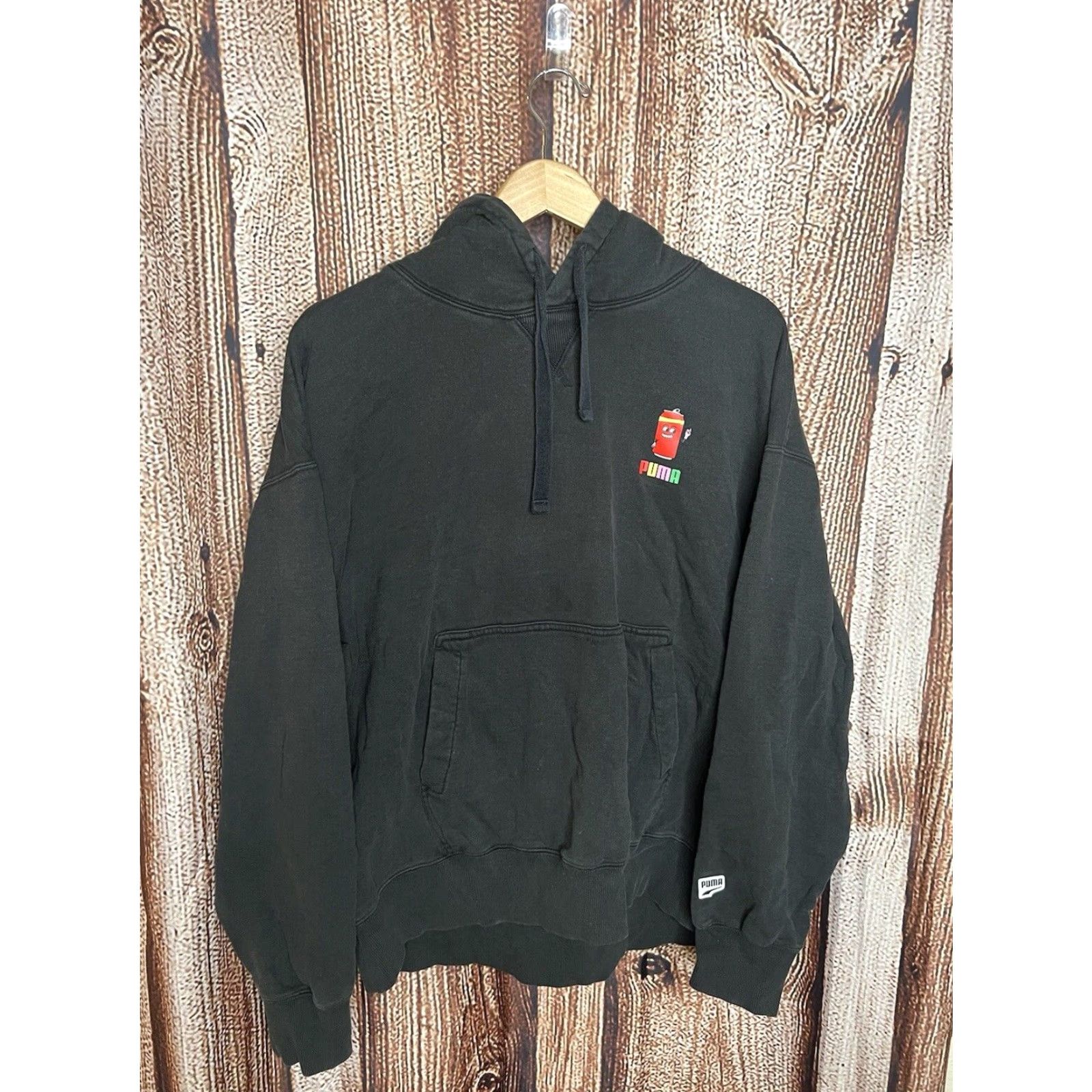 Puma Puma Mens Black Long Sleeve Pullover Hoody Downtown Graphic 2XL Hoodie Size US XXL / EU 58 / 5 - 2 Thumbnail
