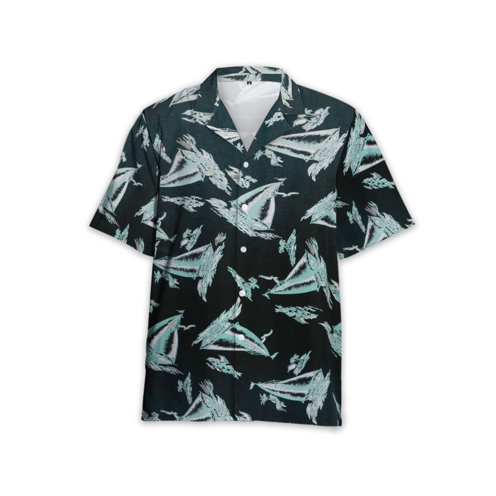 Designer Men's Green Short Sleeve Shirt Size US L / EU 52-54 / 3 - 2 Thumbnail