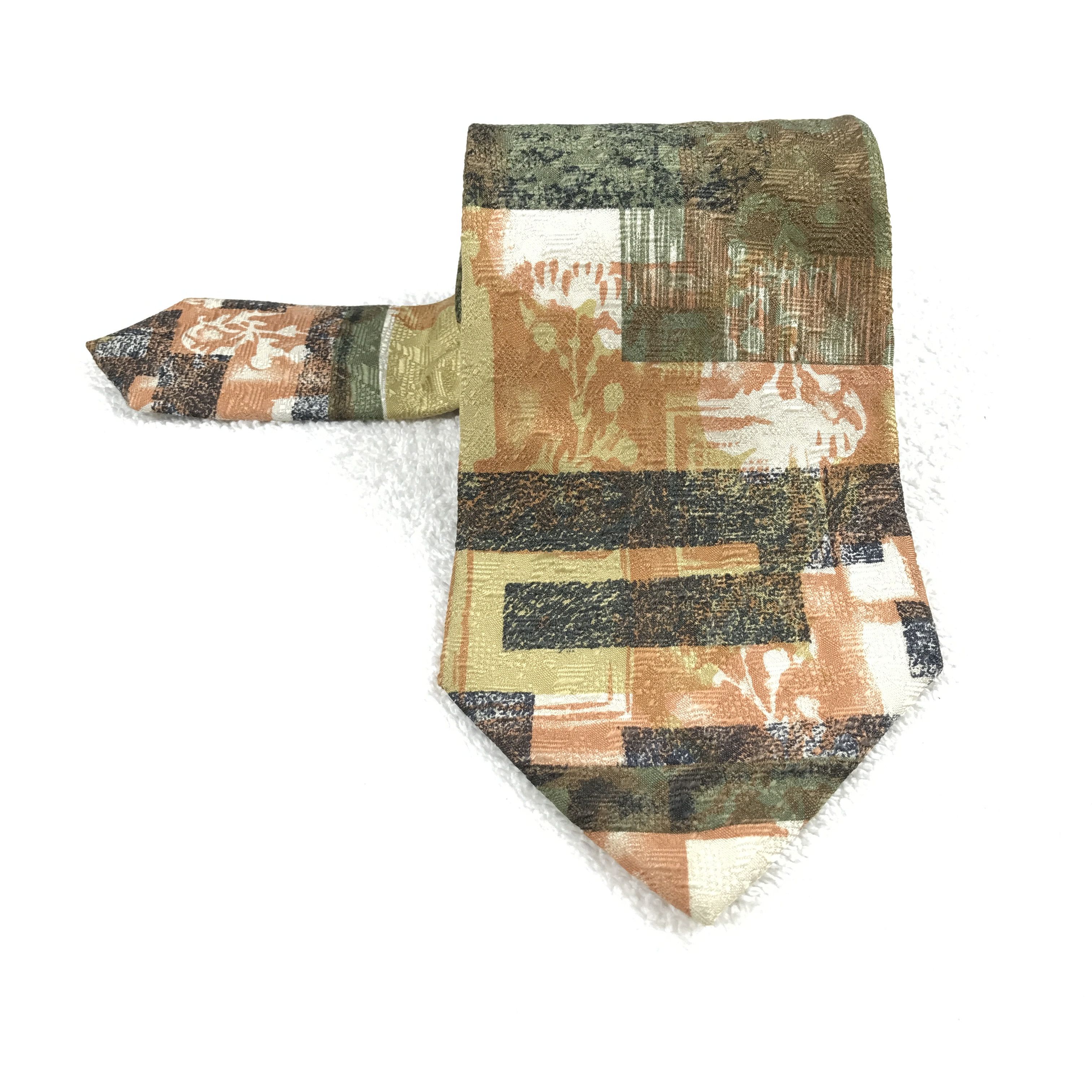 Designer × Vintage Vintage Cauloises Paris Homme Silk Necktie Size ONE SIZE - 1 Thumbnail