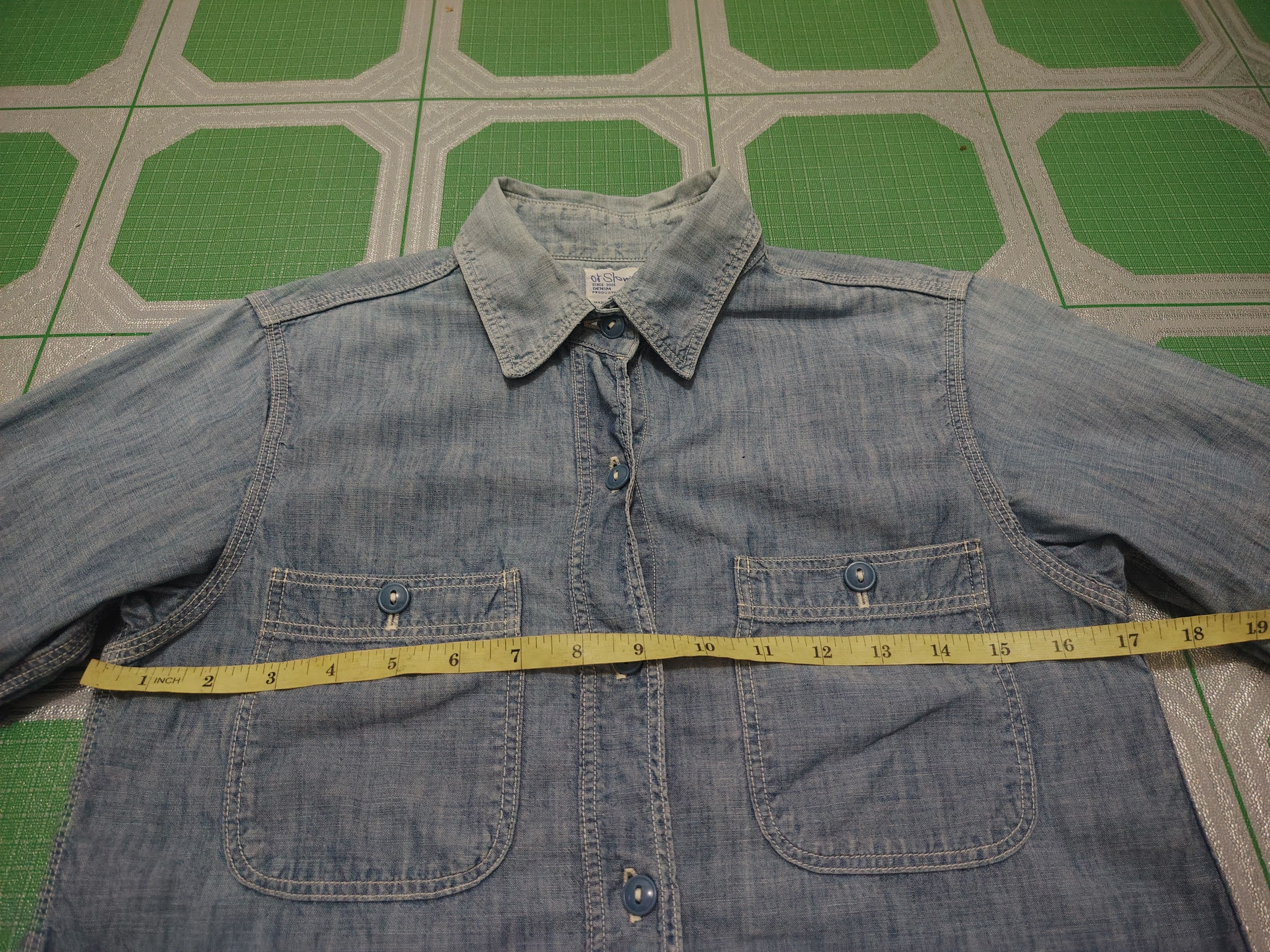 Orslow Vtg Orslow Faded Shirt Button up Size US S / EU 44-46 / 1 - 14 Thumbnail