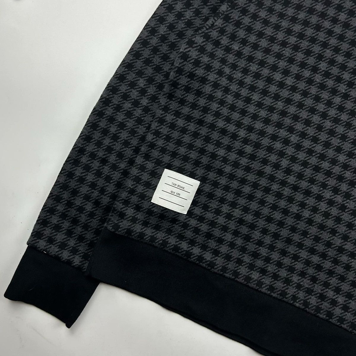 Thom Browne Thom browne houndstooth 4 bar cotton sweater Size US S / EU 44-46 / 1 - 3 Thumbnail