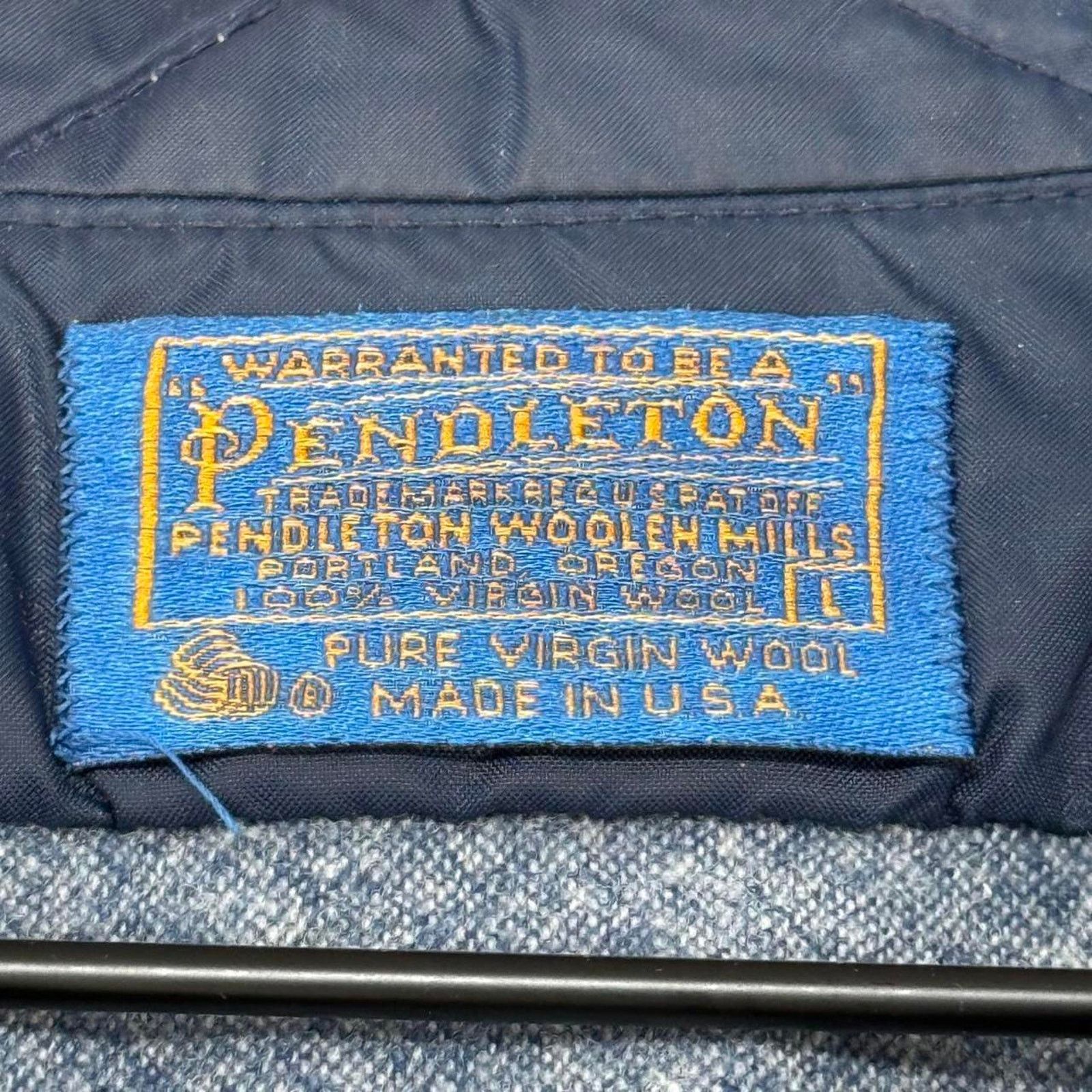 Pendleton Vintage Pendleton Late 60s Flannel Elbow Patches Blue Size US L / EU 52-54 / 3 - 7 Thumbnail