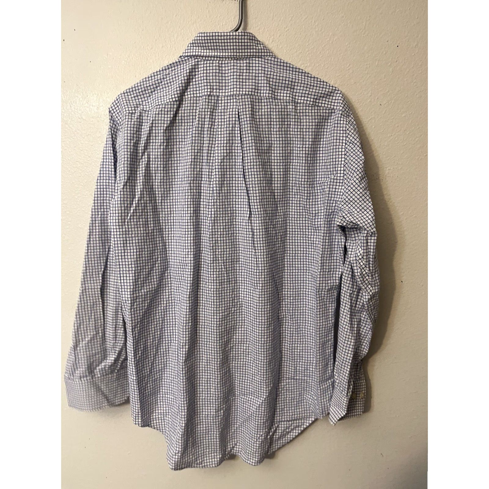 Ralph Lauren Lauren Ralph Lauren Men Shirt Button Classic Fit Non Iron Blue Plaid 15.5 Flaw Size US M / EU 48-50 / 2 - 3 Thumbnail