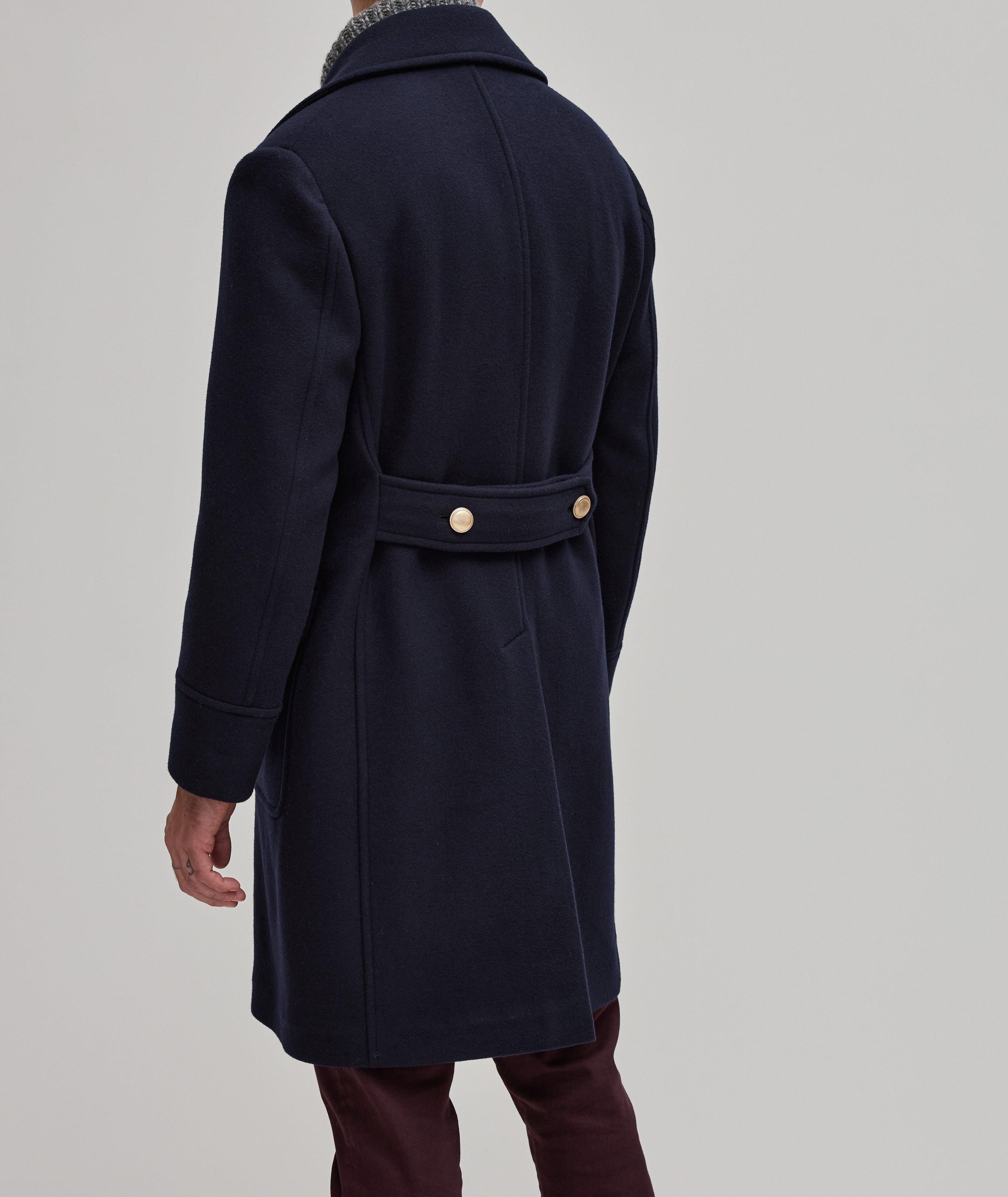 Brunello Cucinelli o1y0526 Double-breasted Coat in Midnight Blue Size US M / EU 48-50 / 2 - 3 Thumbnail