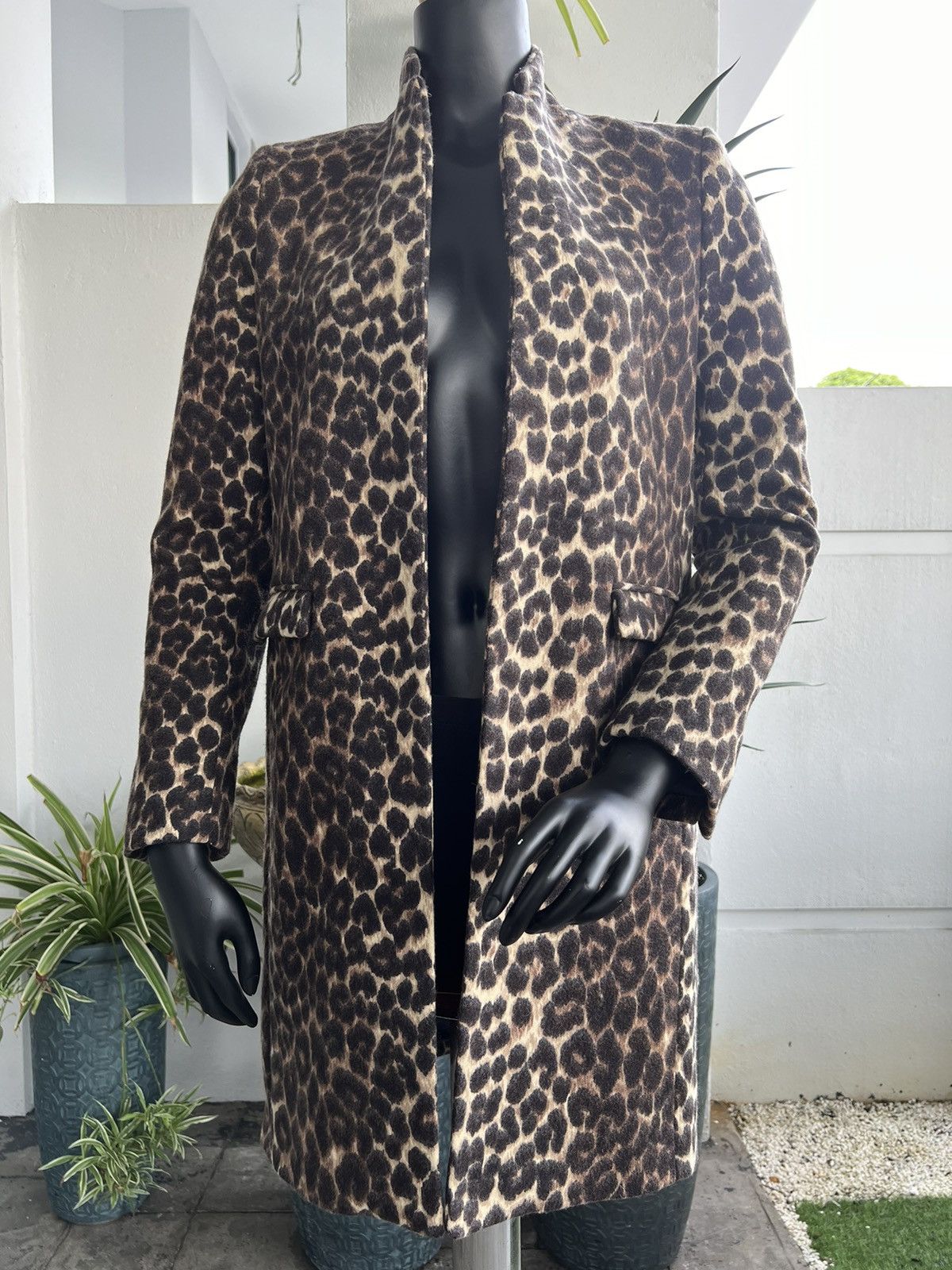 Zara ZARA Leopard Print Faux Suede Jacket Size S / US 4 / IT 40 - 1 Thumbnail