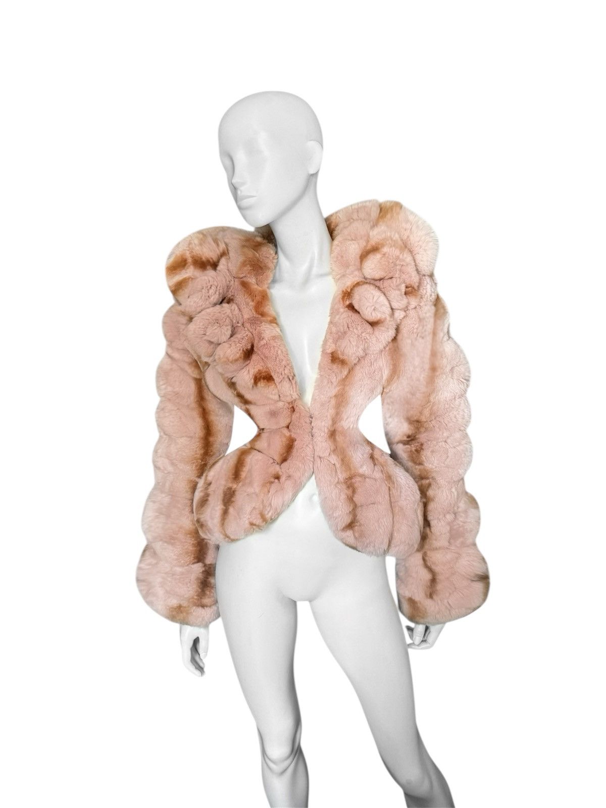 Roberto Cavalli Runway Roberto Cavalli fitted fur coat / jacket Size S / US 4 / IT 40 - 1 Thumbnail